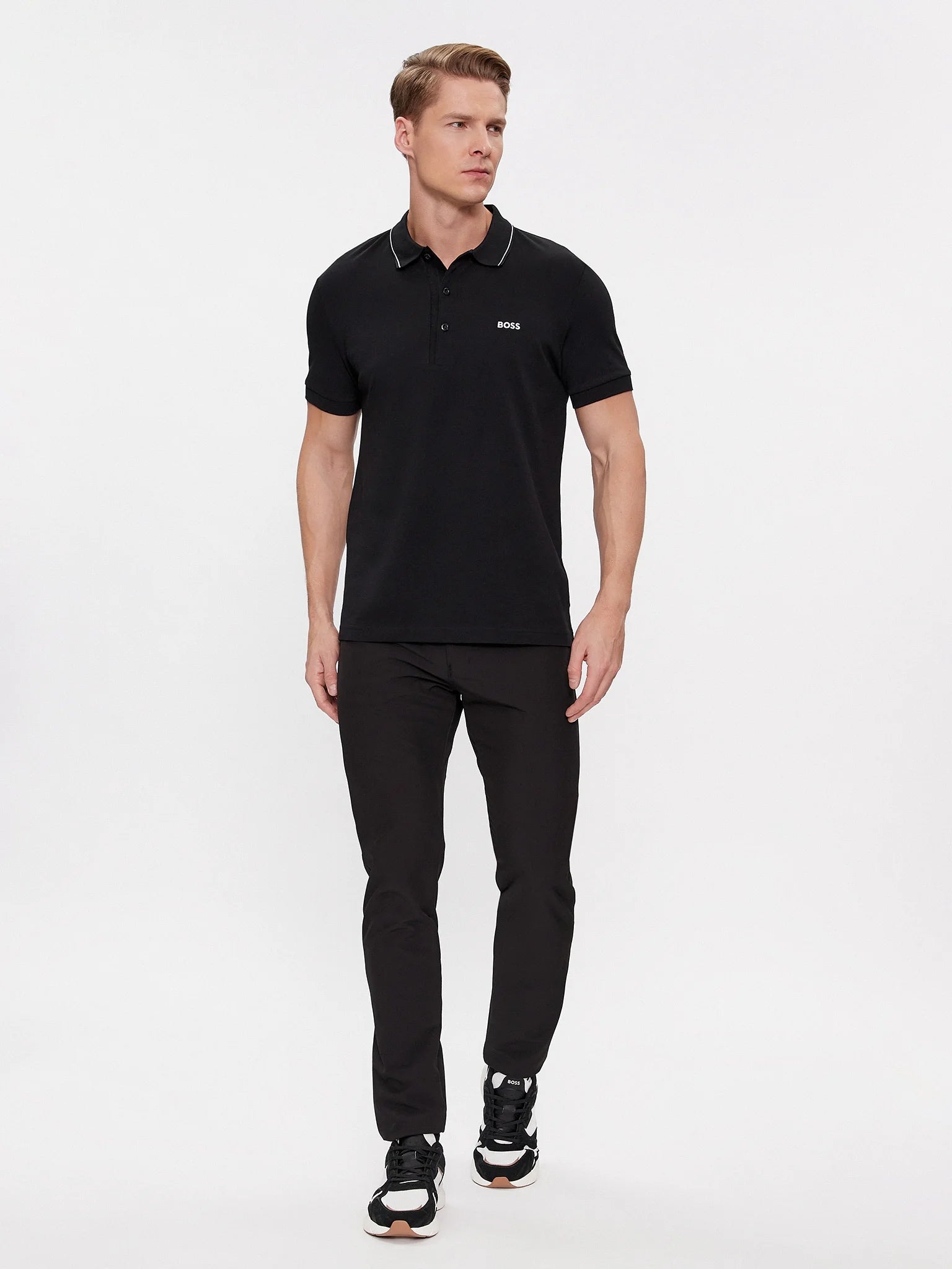 Boss Polo Paule 4 505061 Black Preto_shot4