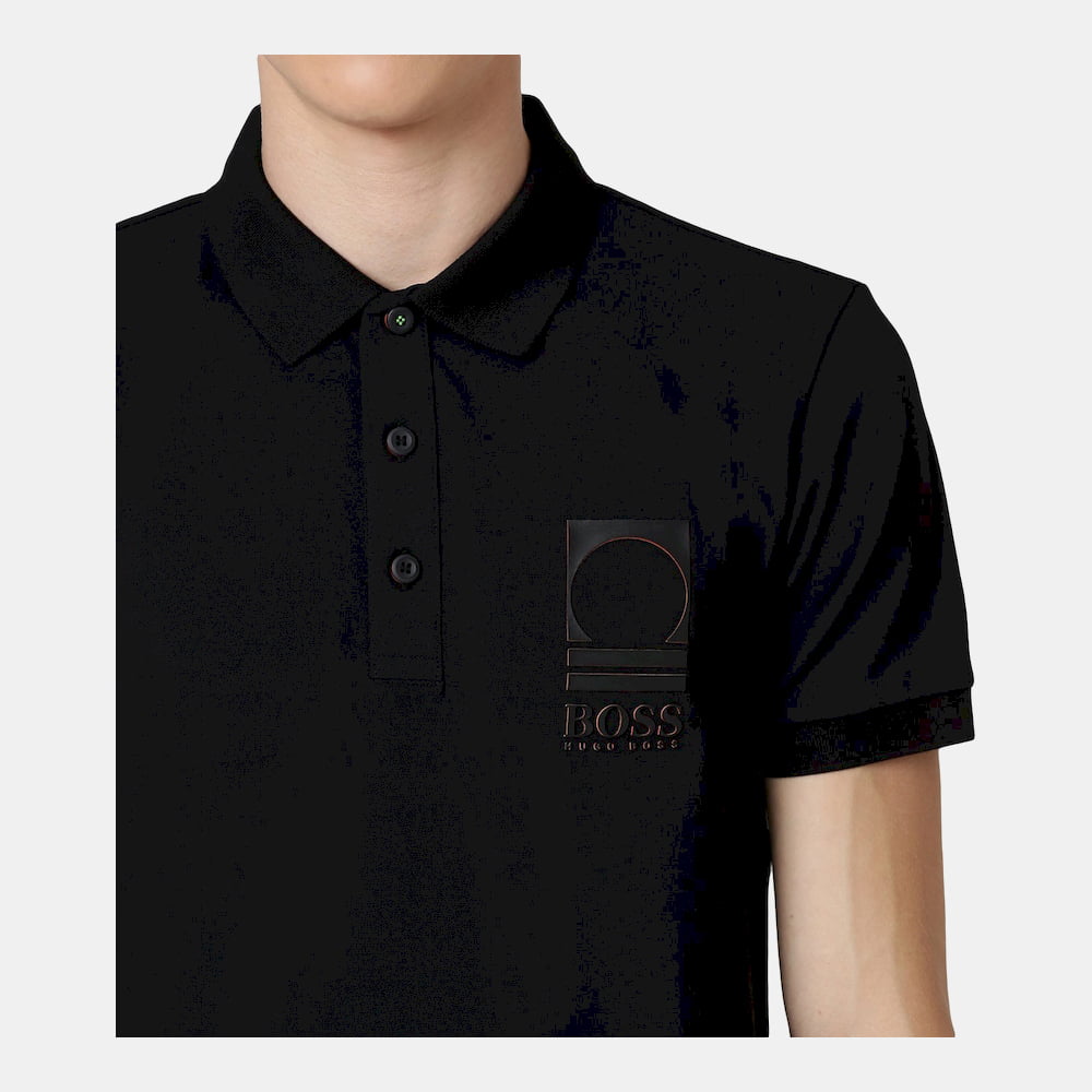 Boss Polo Paule Flag Black Preto Shot8