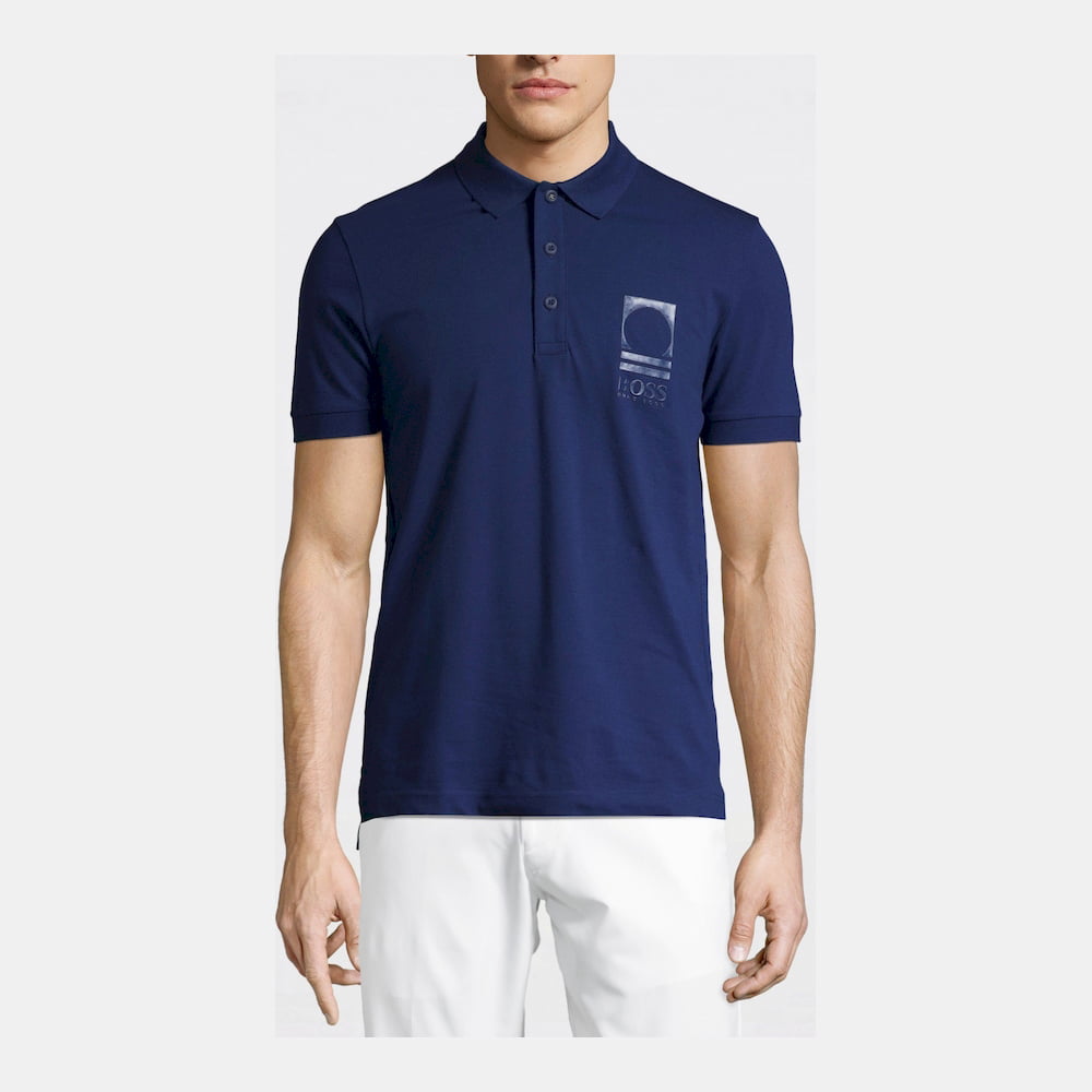 Boss Polo Paule Flag Dk.blue Azul Escuro Shot2