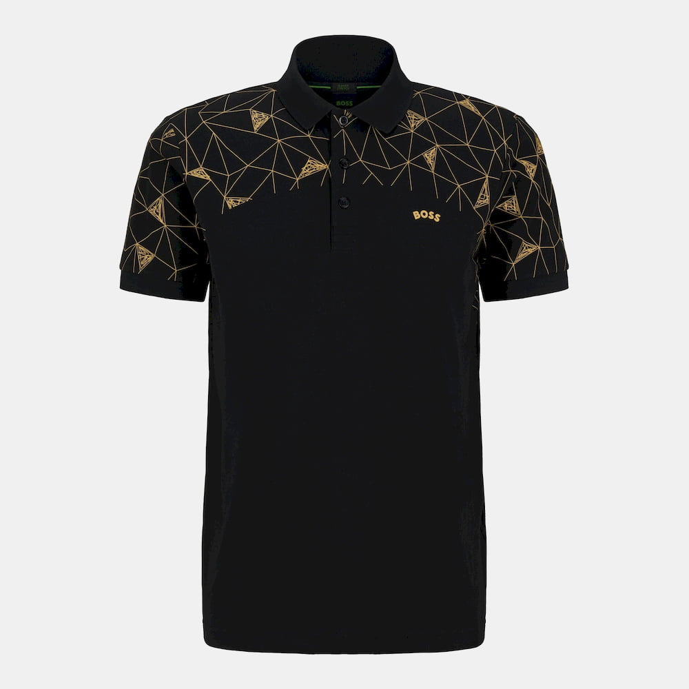 Boss Polo Paule3 5047692 Blk Gold Preto Ouro Shot1