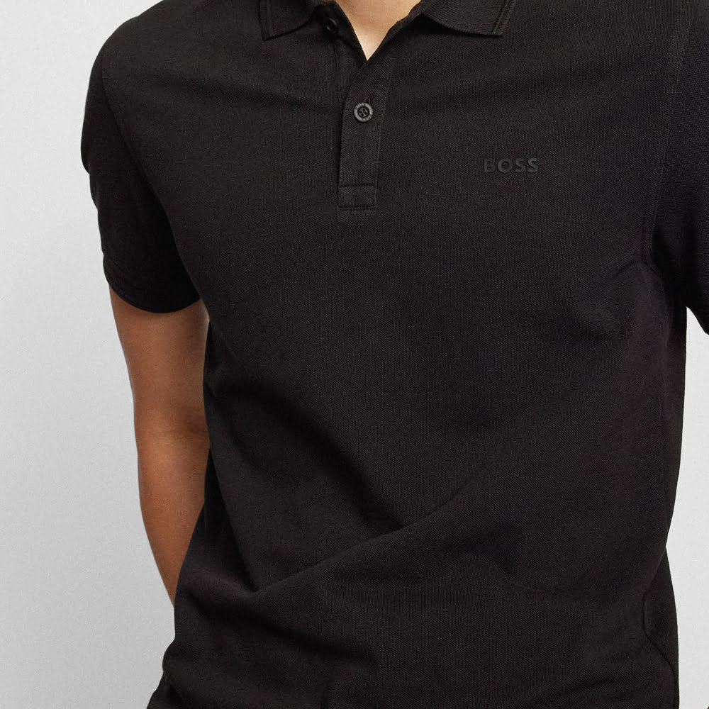 Boss Polo Prime Black Preto Shot5