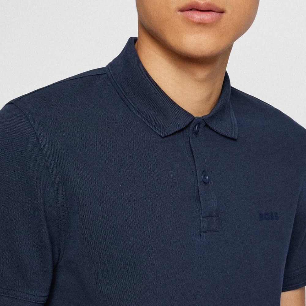 Boss Polo Prime Dk.blue Azul Escuro Shot5