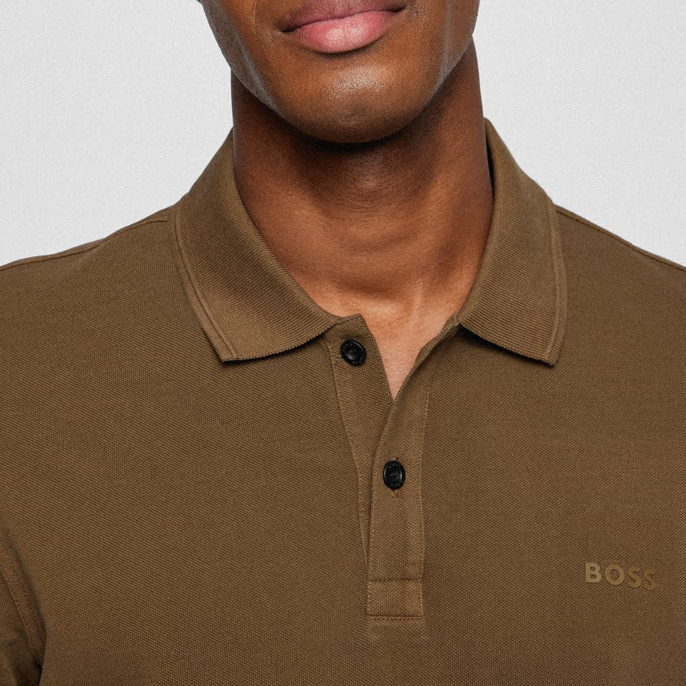 Boss Polo Prime Dk.green Verde Escuro Shot7