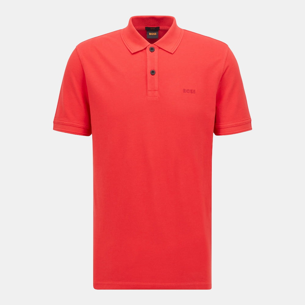 Boss Polo Prime Red Vermelho Shot2
