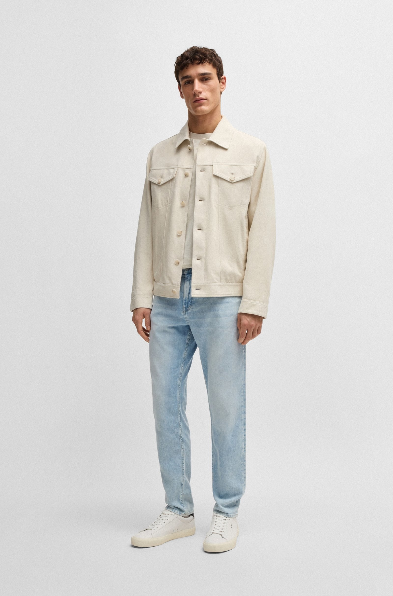 Boss Sapatilhas Sneakers Shoes Aiden Tenn Grp White Branco_shot5