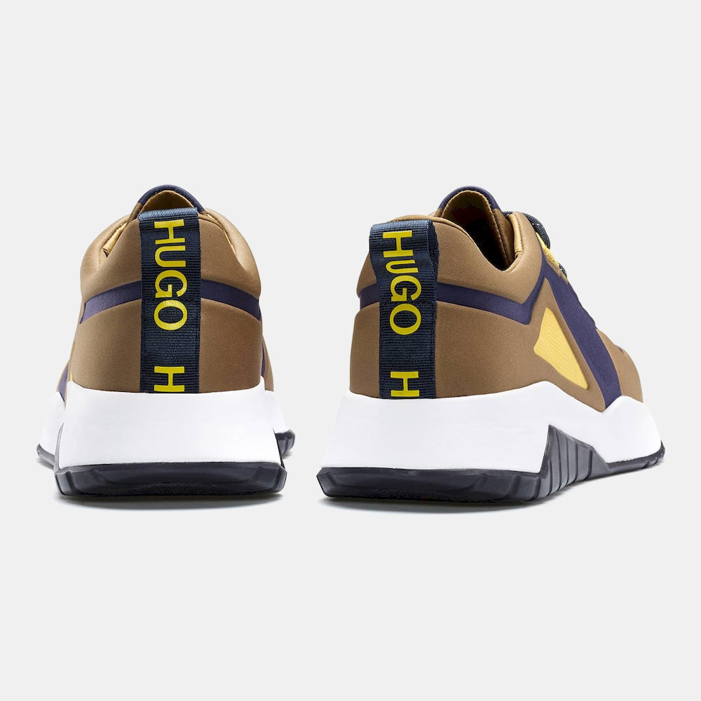 Boss Sapatilhas Sneakers Shoes Atomrunnneoem Brown Blue Castanho Azul Shot4