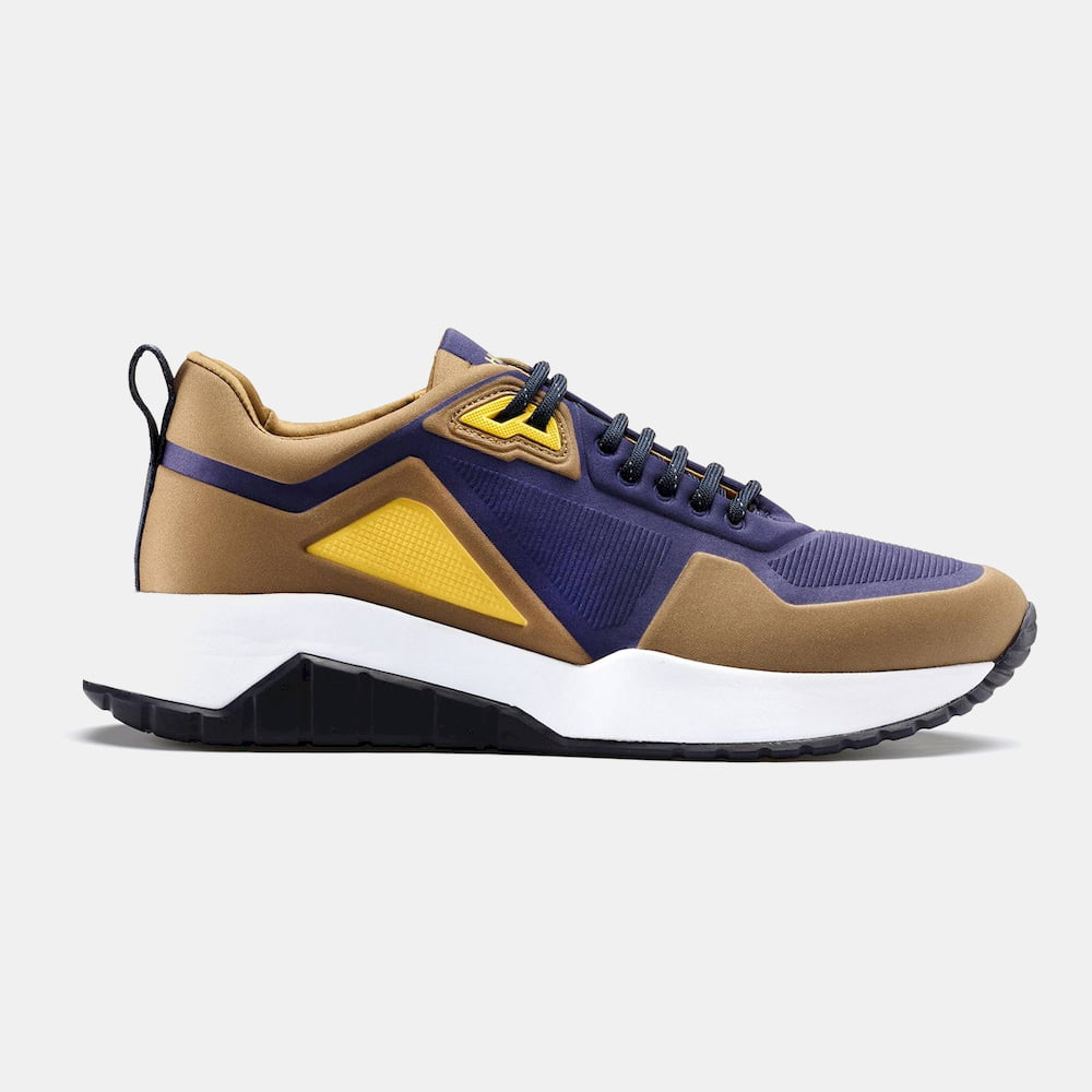 Boss Sapatilhas Sneakers Shoes Atomrunnneoem Brown Blue Castanho Azul Shot6