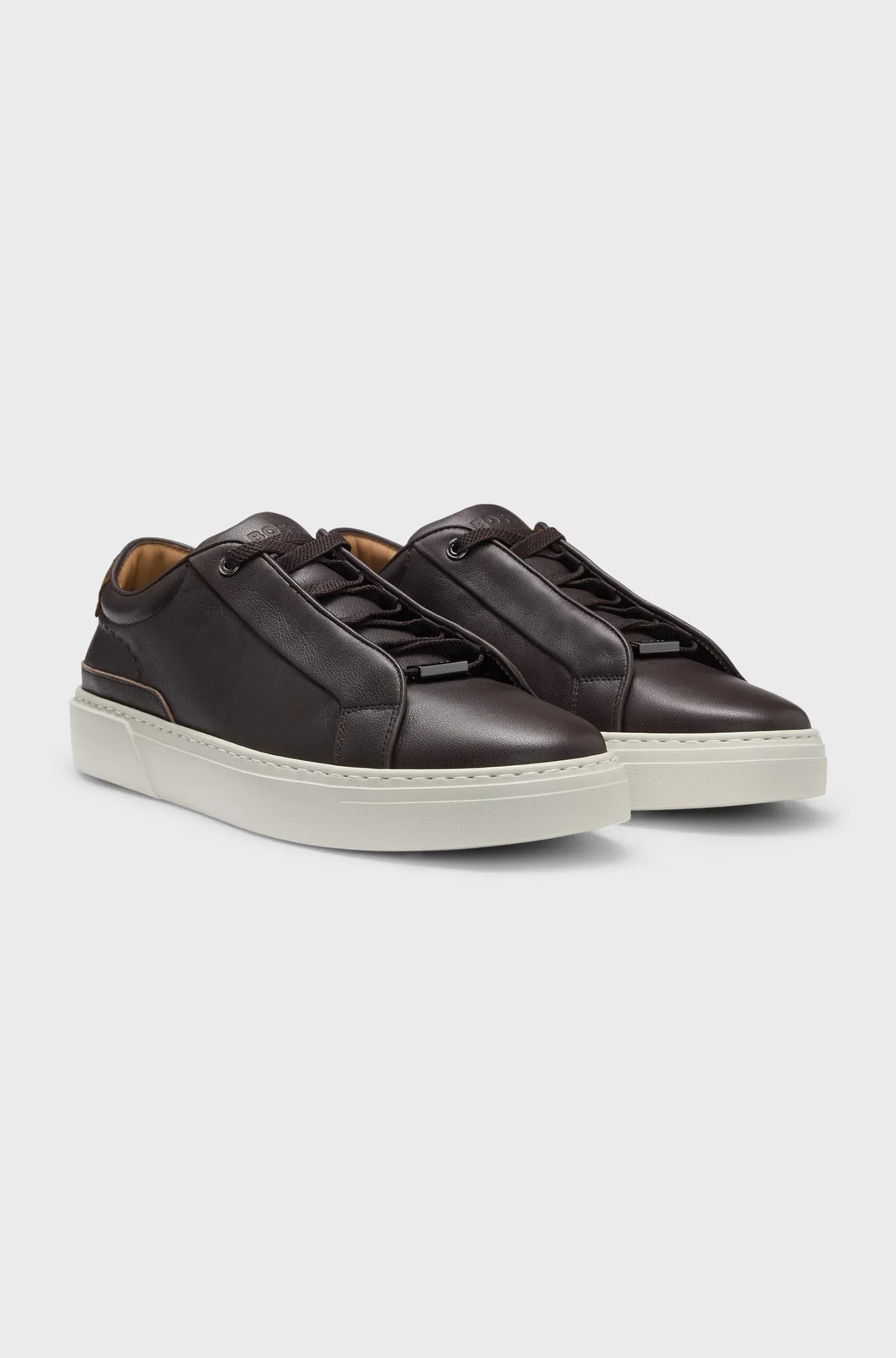 Boss Sapatilhas Sneakers Shoes Gary Tenn Ltel Dk.brown Castanho Escuro_shot1