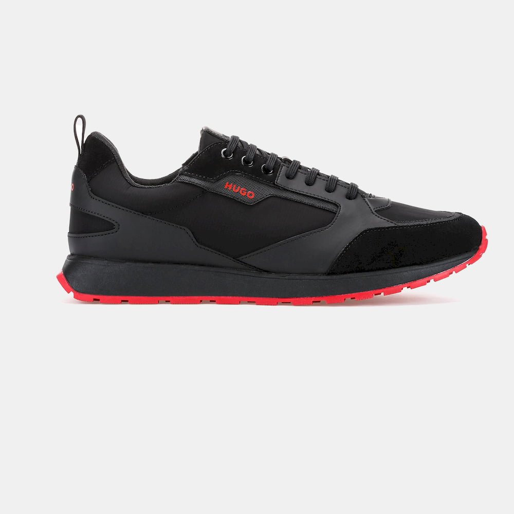 Boss Sapatilhas Sneakers Shoes Icelinrunnnypu Black Red Preto Vermelho Shot6