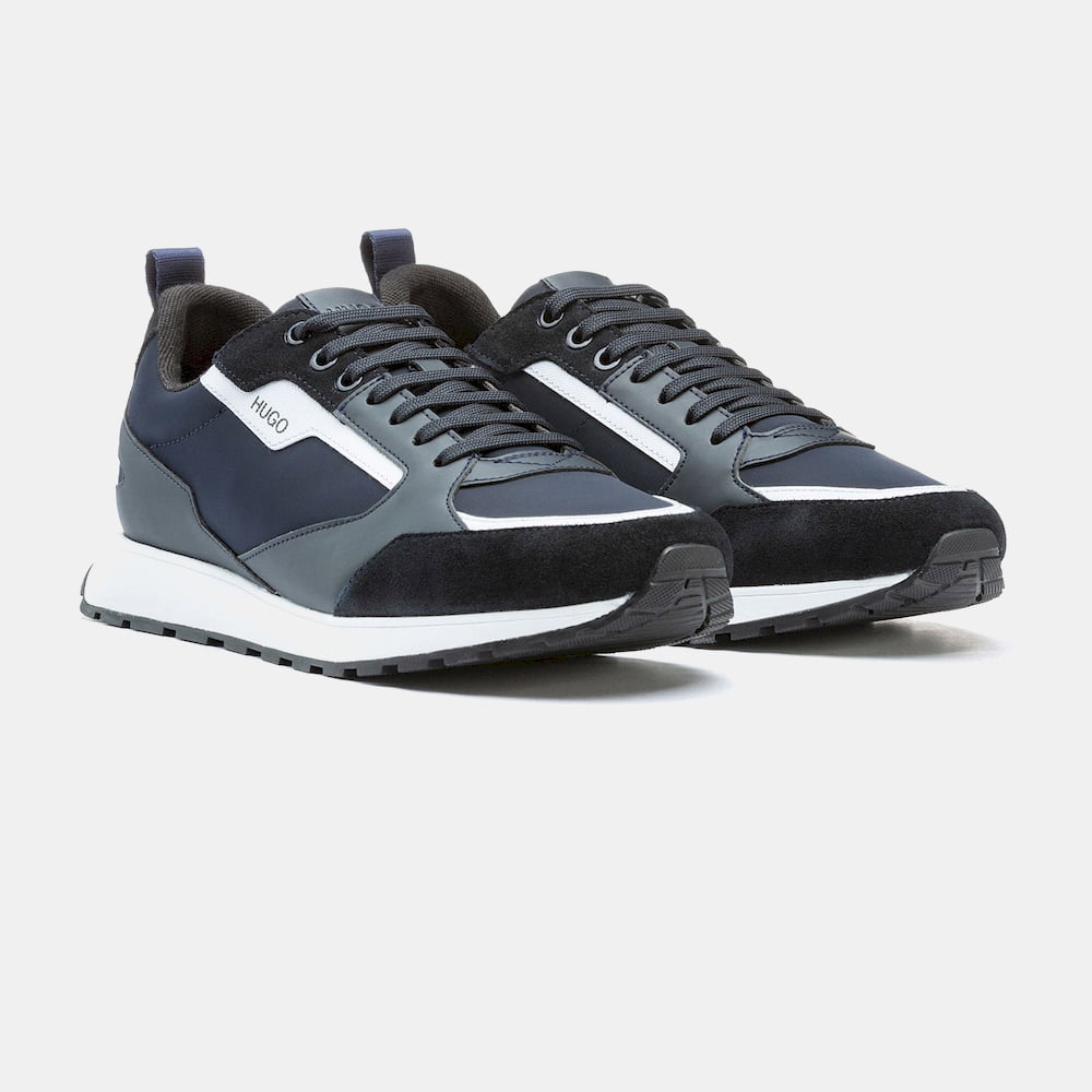 Boss Sapatilhas Sneakers Shoes Icelinrunnnypu Navy Navy Shot12