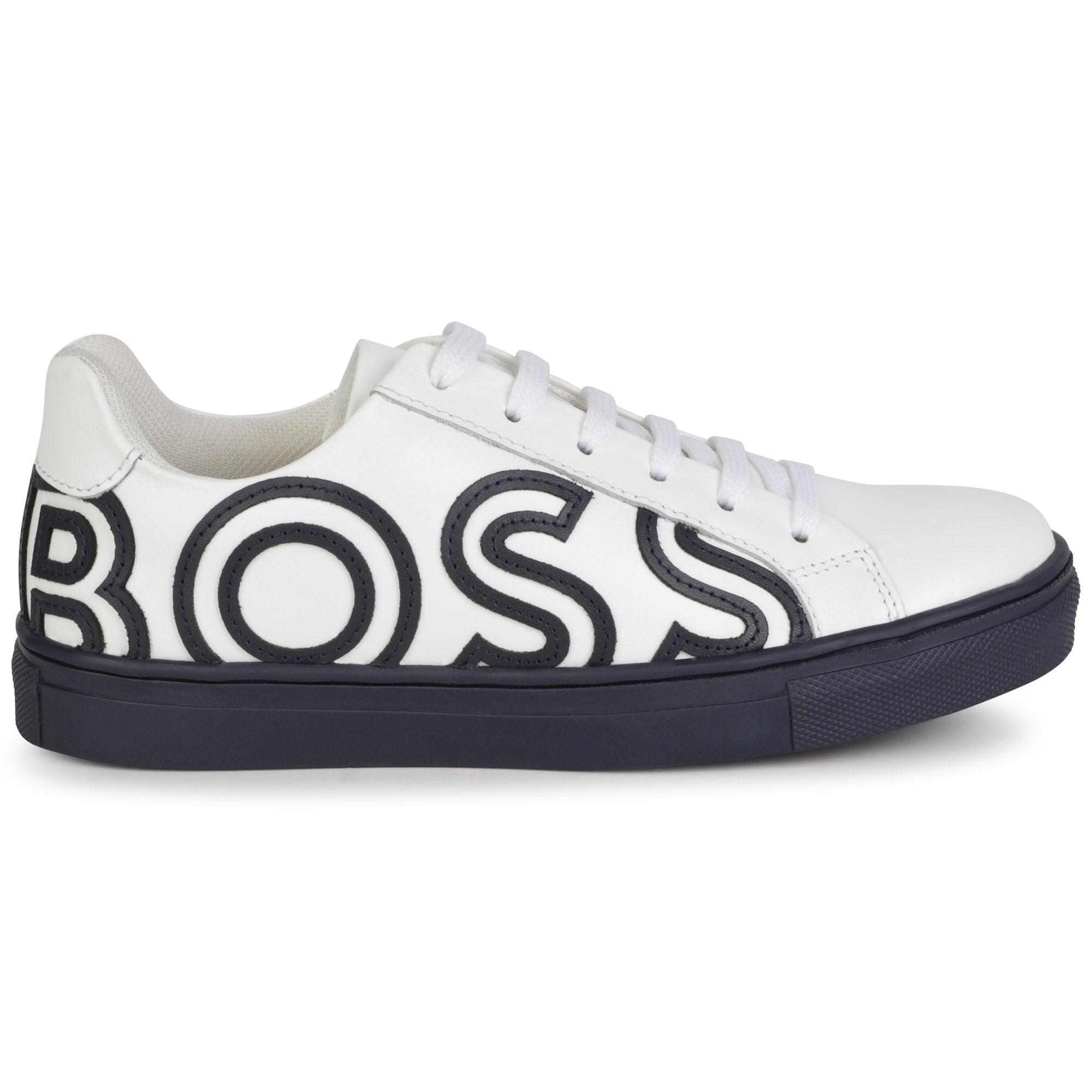 Boss Sapatilhas Sneakers Shoes J29330 Whi Black Branco Preto_shot1