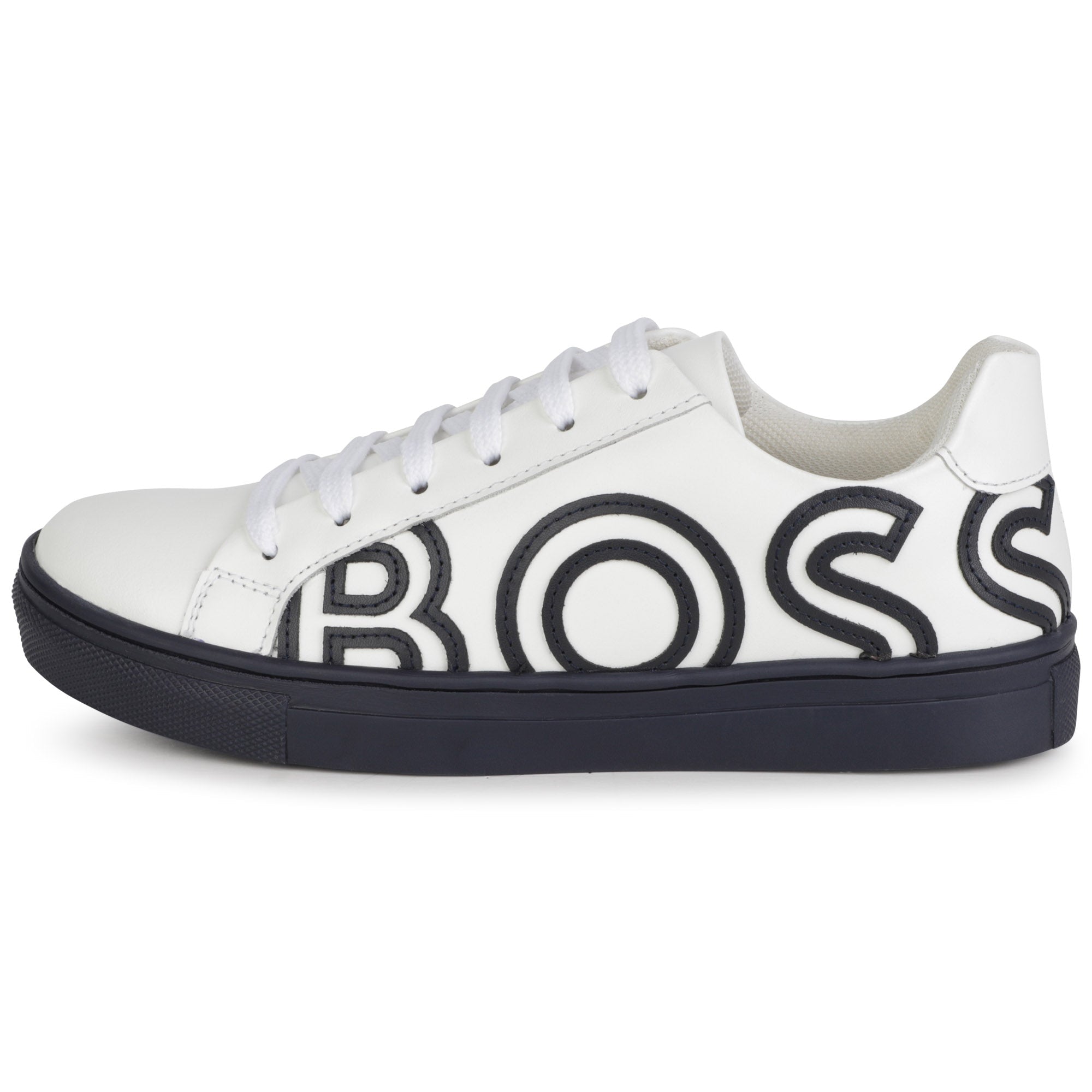 Boss Sapatilhas Sneakers Shoes J29330 Whi Black Branco Preto_shot2