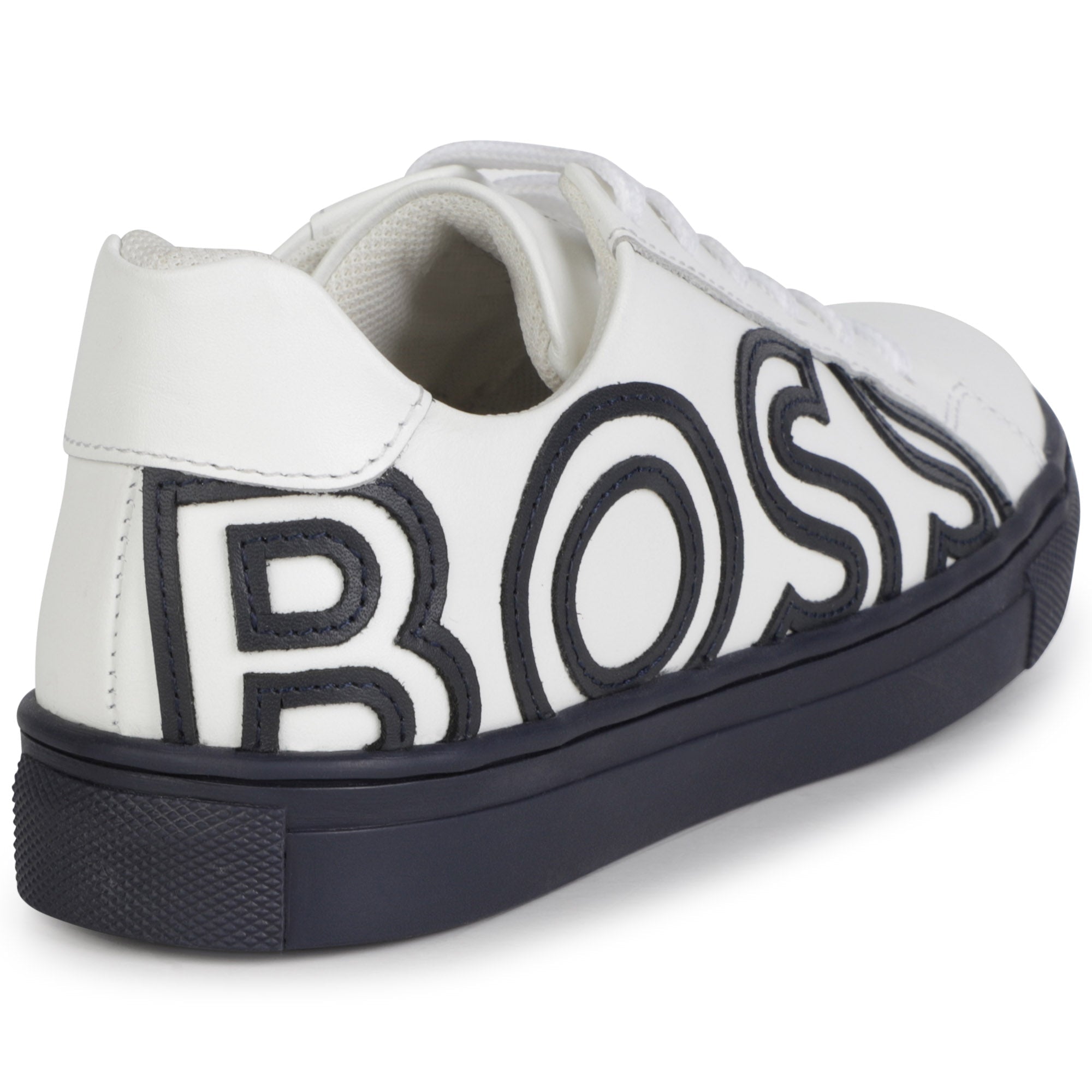 Boss Sapatilhas Sneakers Shoes J29330 Whi Black Branco Preto_shot3