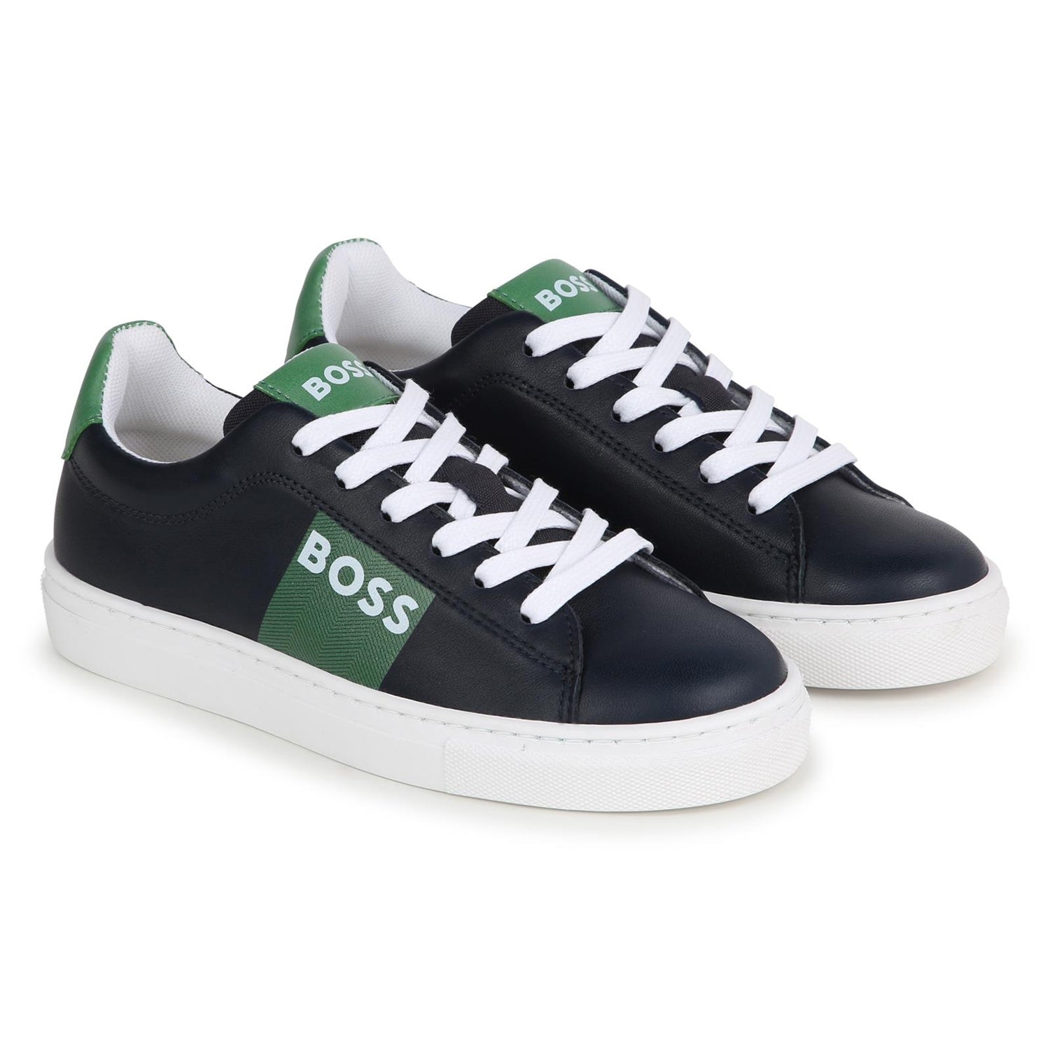 Boss Sapatilhas Sneakers Shoes J50854 Navy Green Navy Verde_shot1