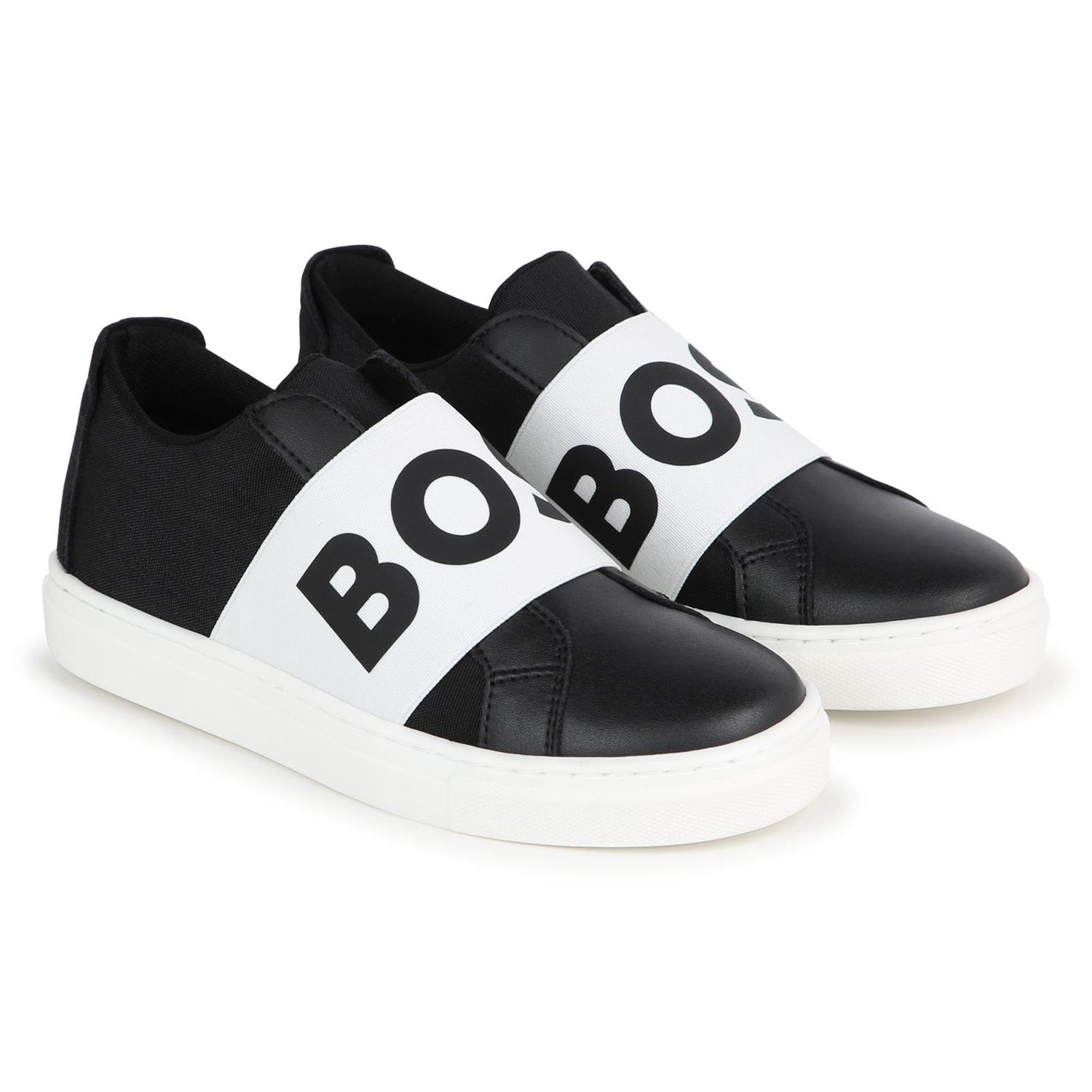 Boss Sapatilhas Sneakers Shoes J50863 Blk White Preto Branco_shot1