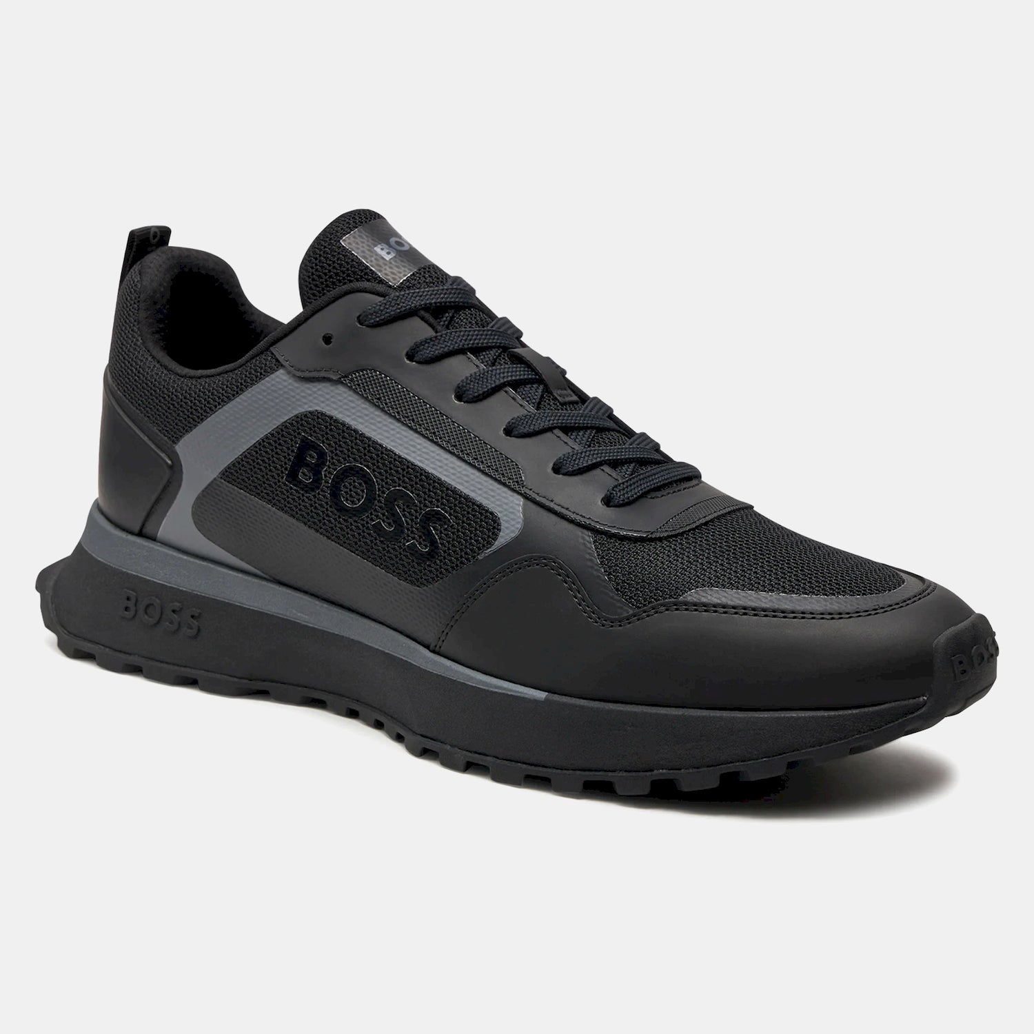 Boss Sapatilhas Sneakers Shoes Jonah_runn_mer Triple Blk Preto_shot1