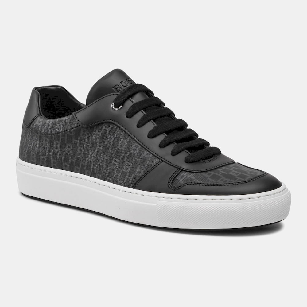 Boss Sapatilhas Sneakers Shoes Mirage Tenn Hb Blk Gry Wh Preto Cinza Branco Shot2