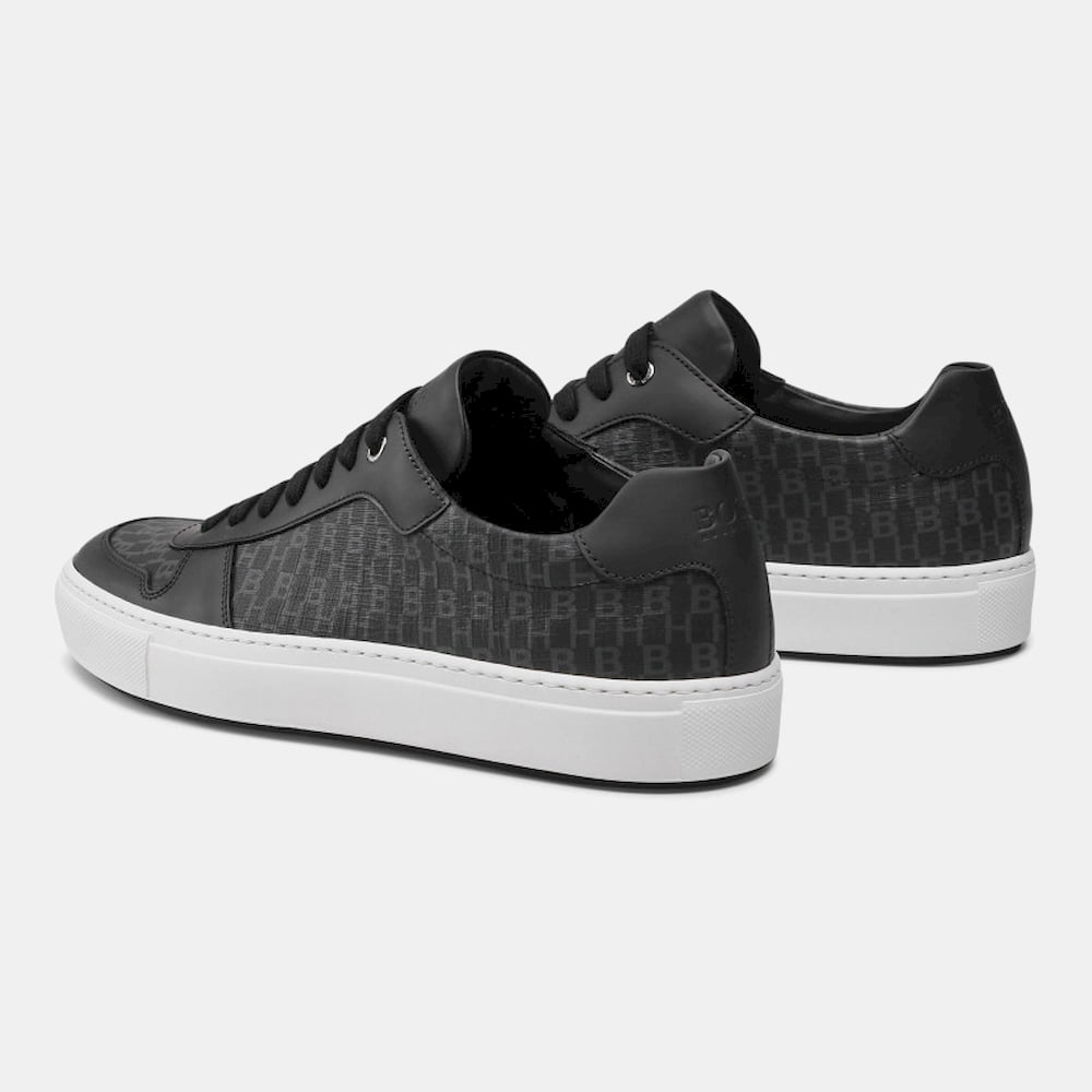 Boss Sapatilhas Sneakers Shoes Mirage Tenn Hb Blk Gry Wh Preto Cinza Branco Shot4