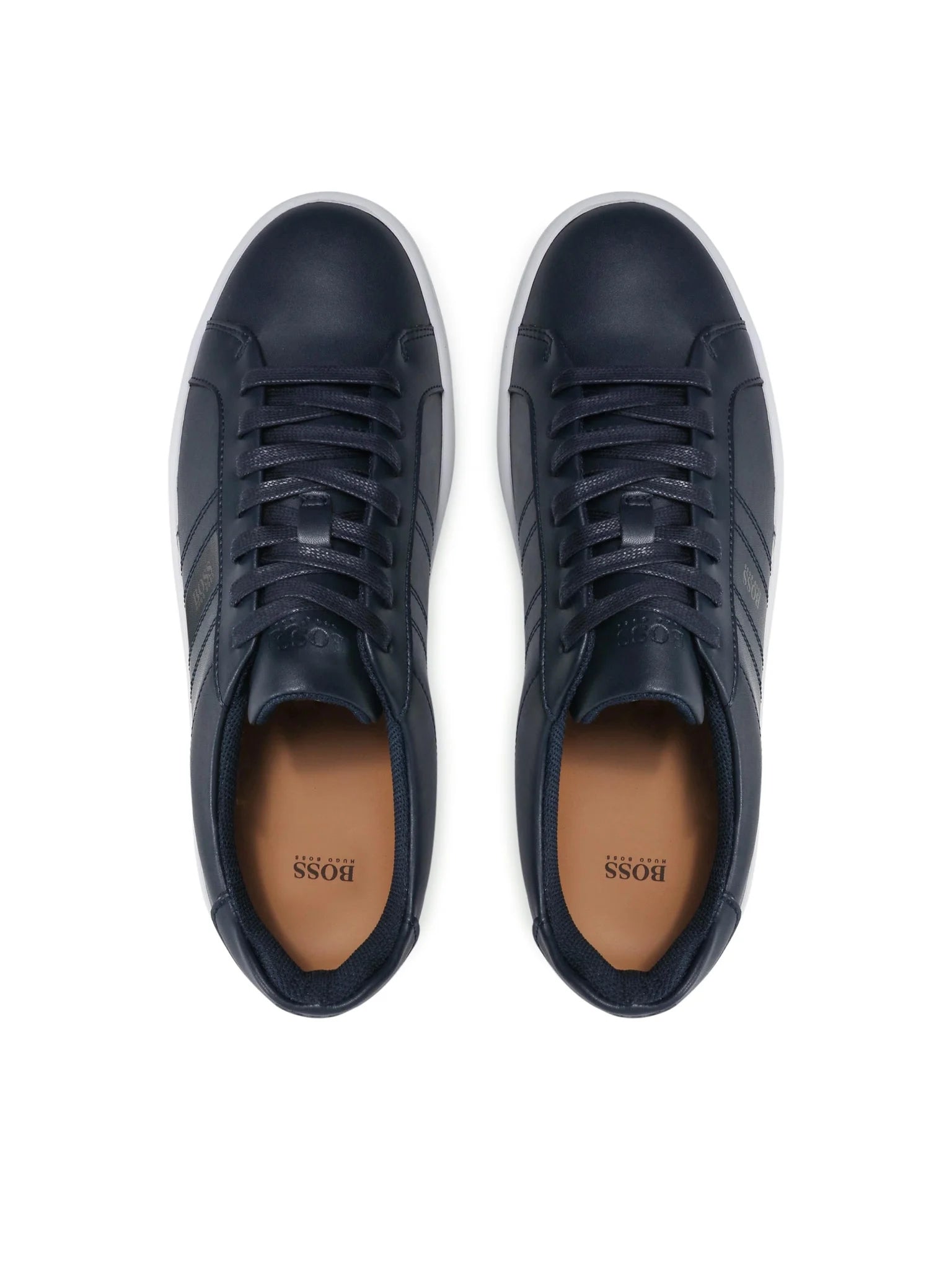 Boss Sapatilhas Sneakers Shoes Ribeira Tenn I Navy White Navy Branco_shot5