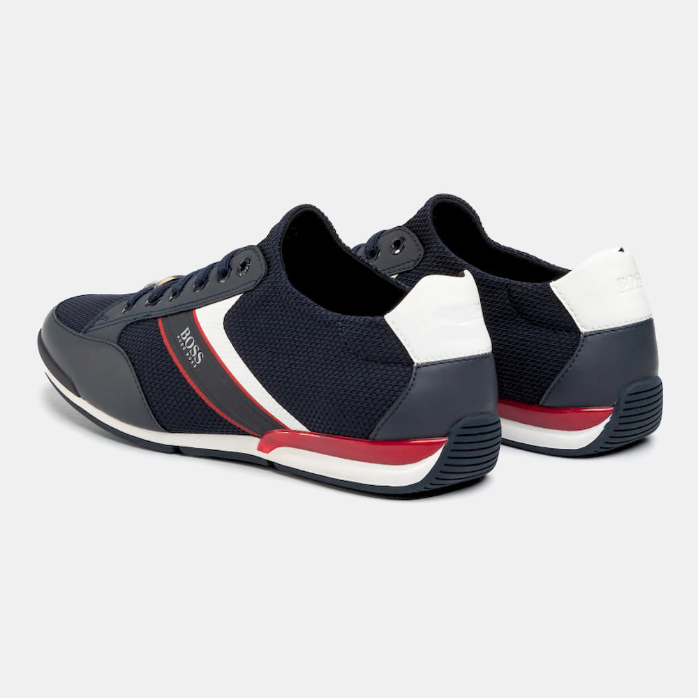 Boss Sapatilhas Sneakers Shoes Saturnslonmerb Dk.blue Azul Escuro Shot3