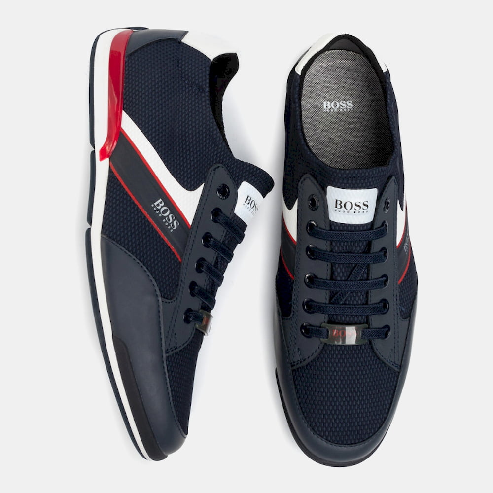 Boss Sapatilhas Sneakers Shoes Saturnslonmerb Dk.blue Azul Escuro Shot7