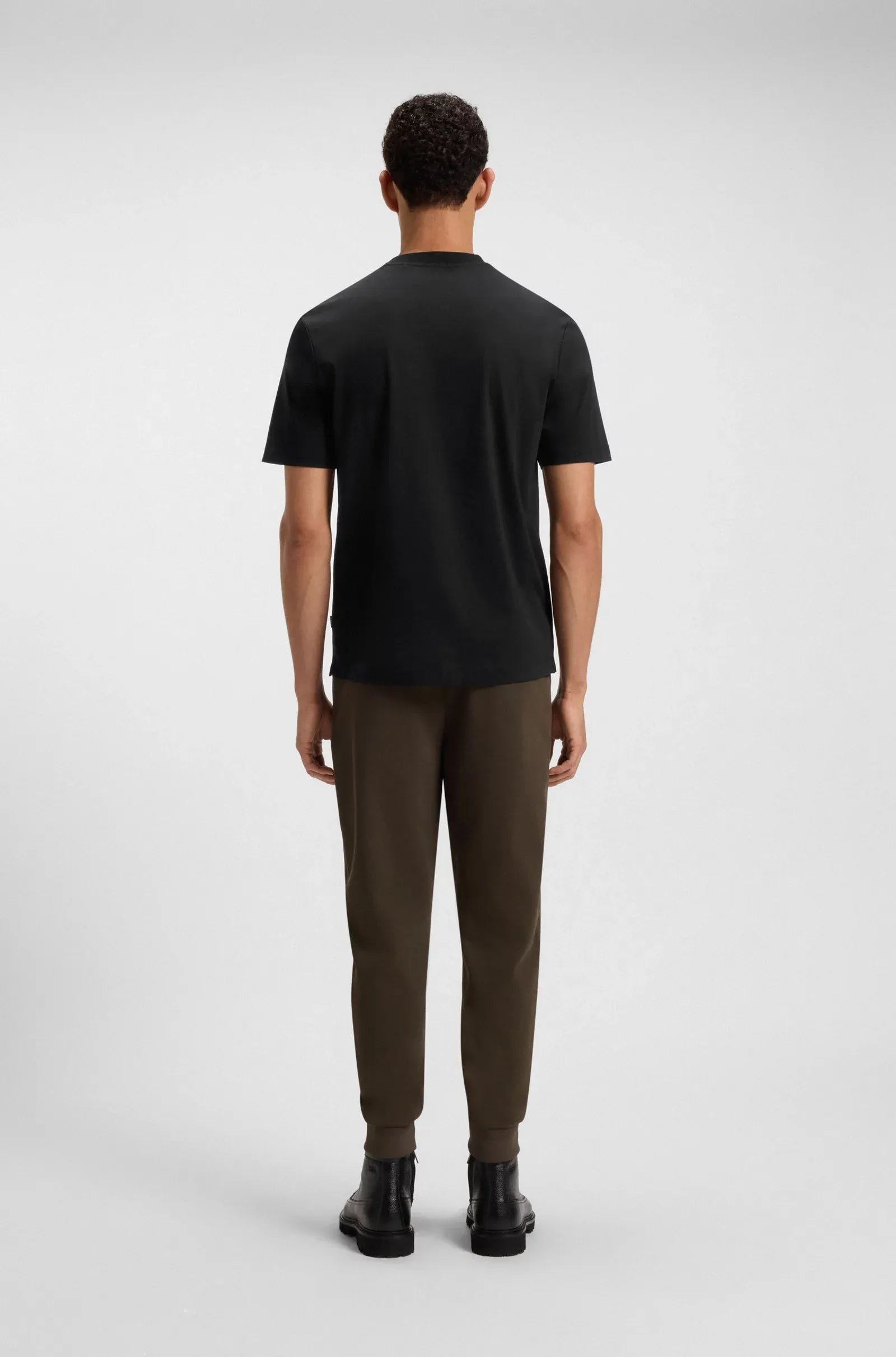 Boss T Shirt C Taut 01 Black Preto_shot4