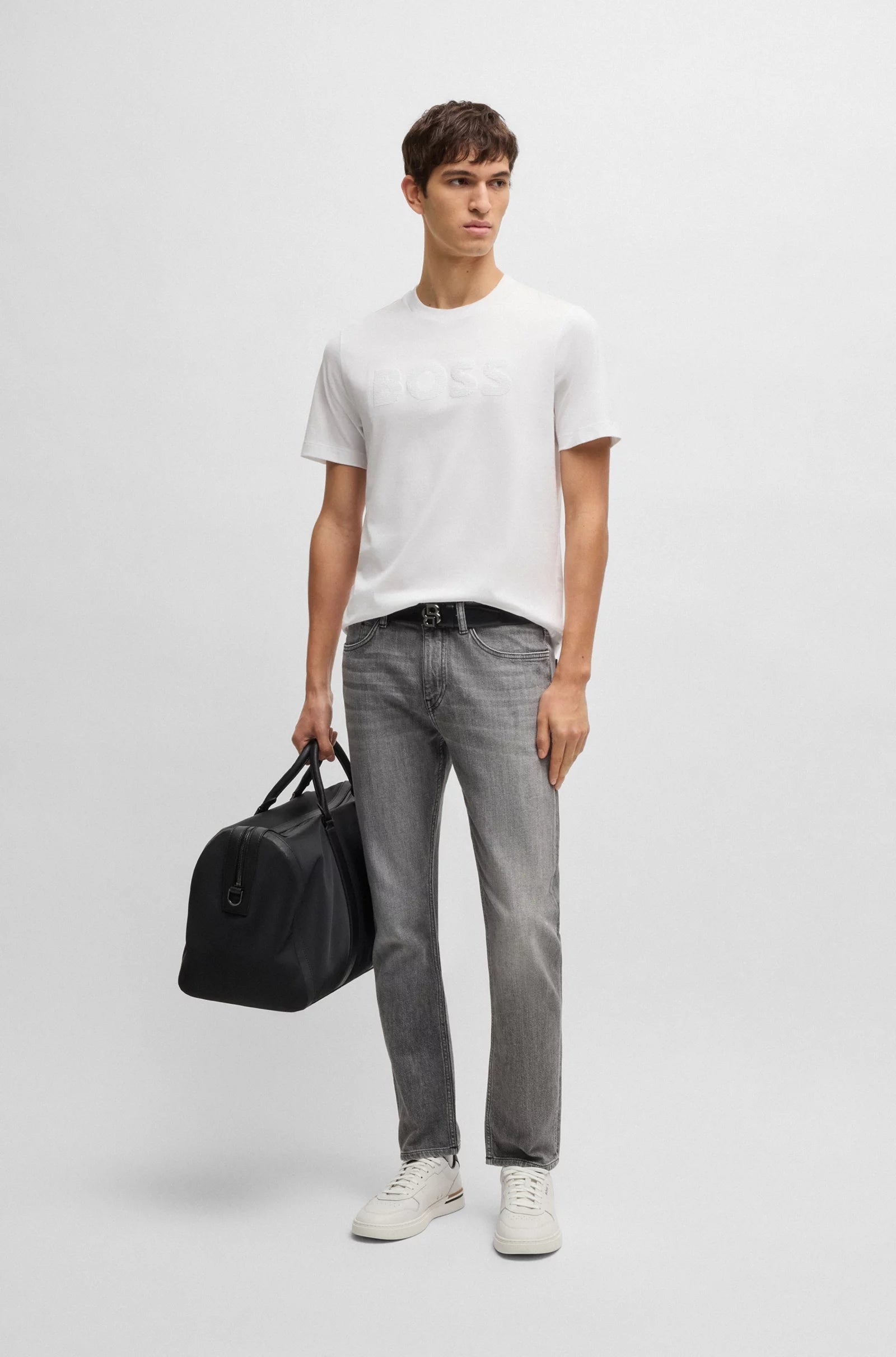 Boss T Shirt C Thompson 121 White Branco_shot2