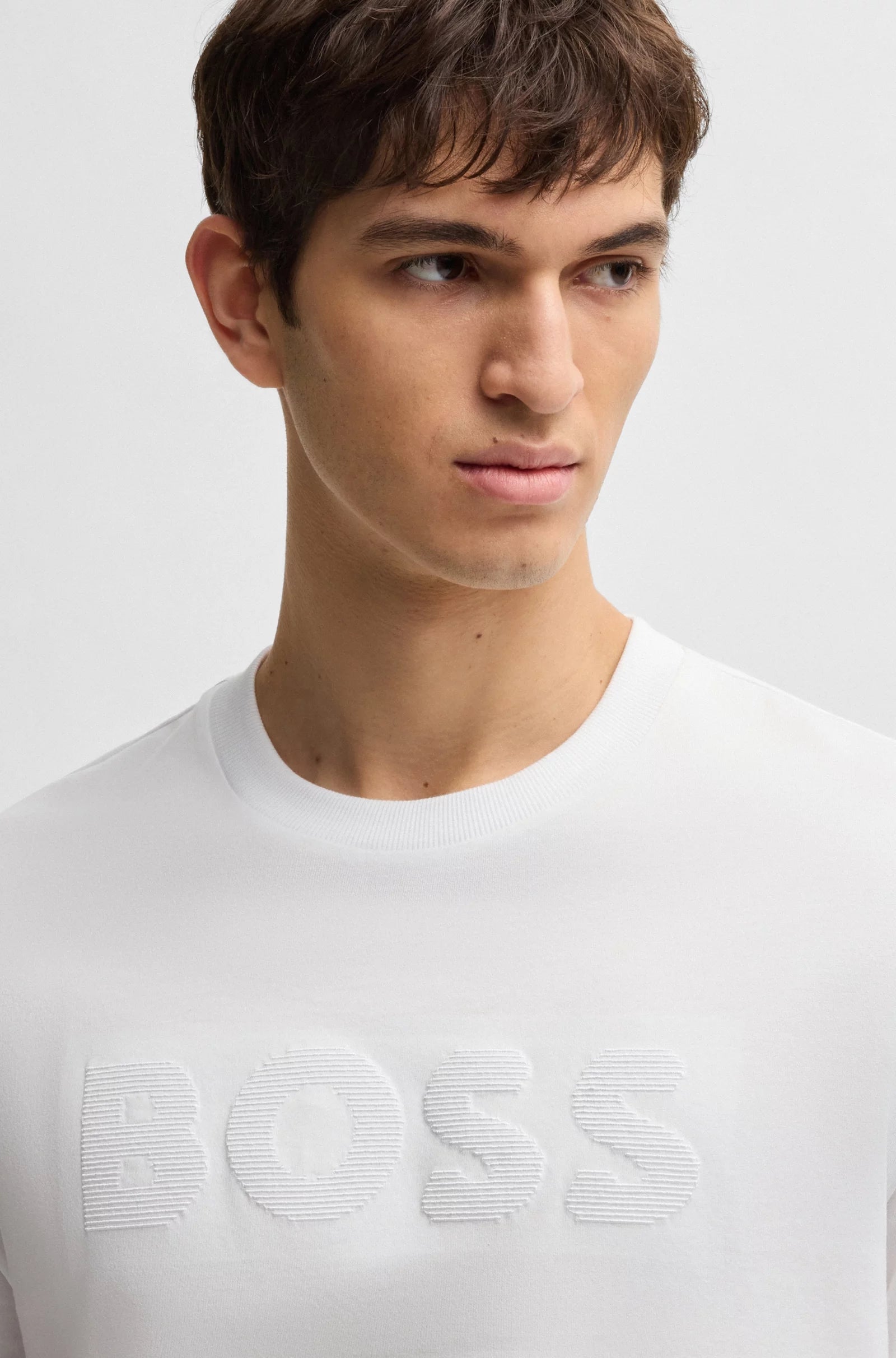 Boss T Shirt C Thompson 121 White Branco_shot3