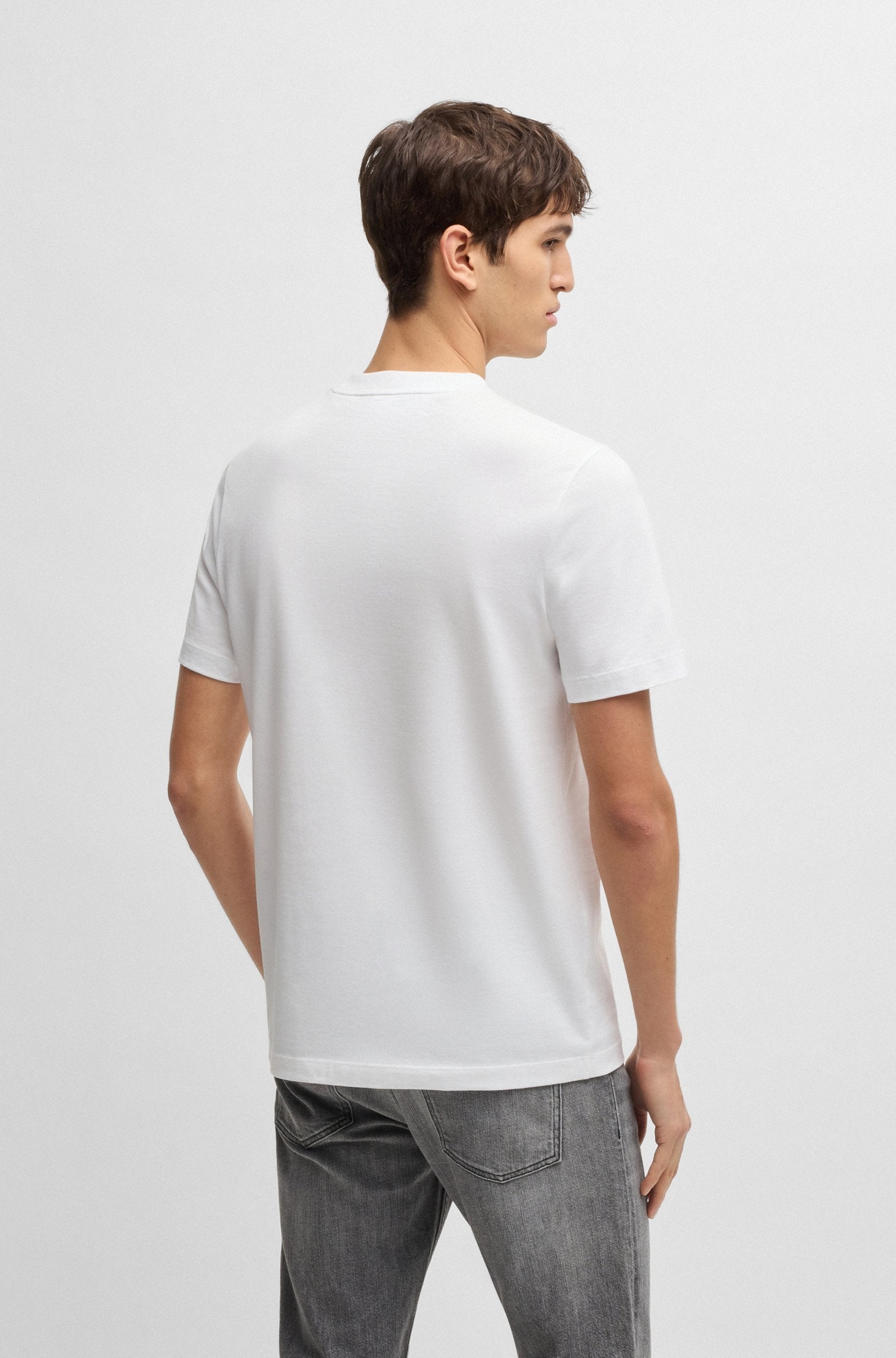 Boss T Shirt C Thompson 121 White Branco_shot5