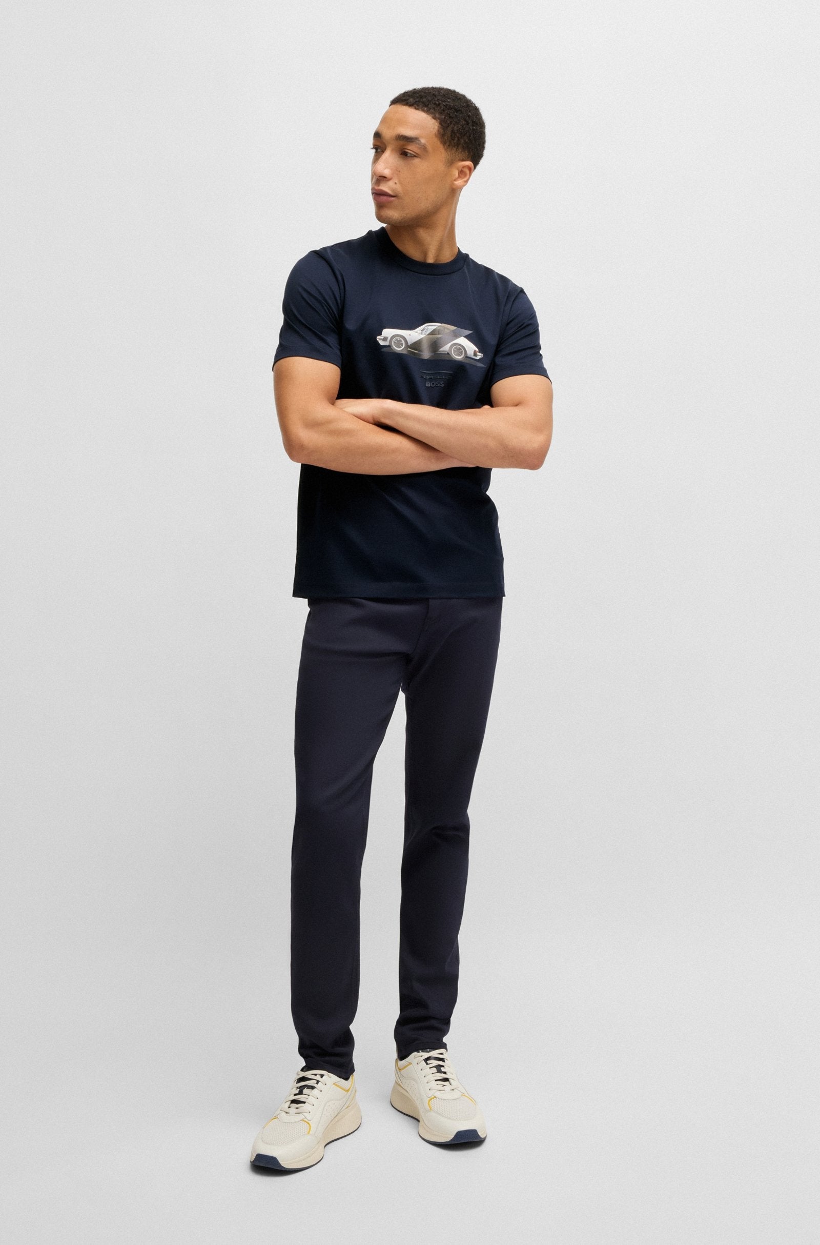 Boss T Shirt C Thompson71 P Dk.blue Azul Escuro_shot2