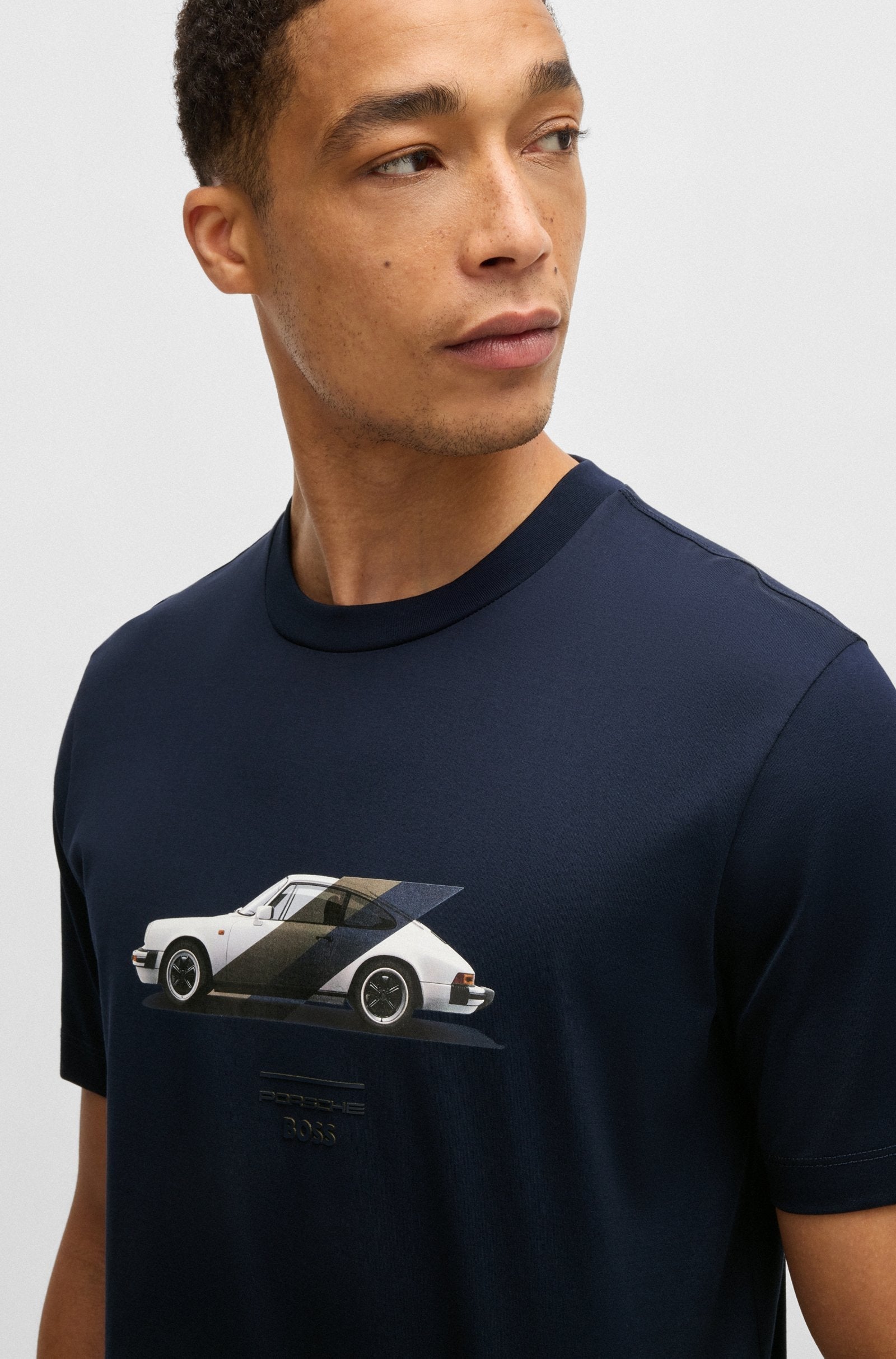 Boss T Shirt C Thompson71 P Dk.blue Azul Escuro_shot3