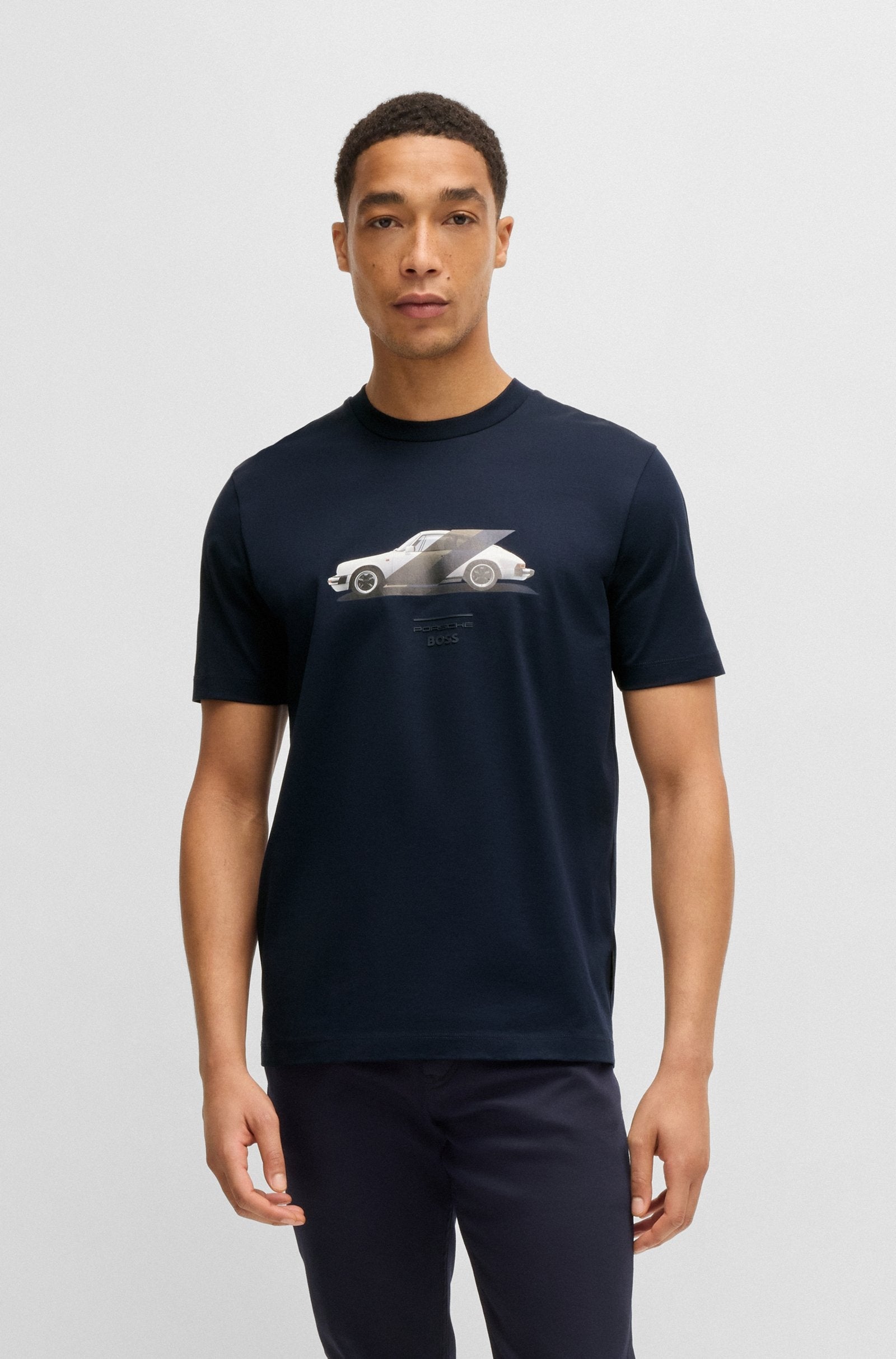 Boss T Shirt C Thompson71 P Dk.blue Azul Escuro_shot4