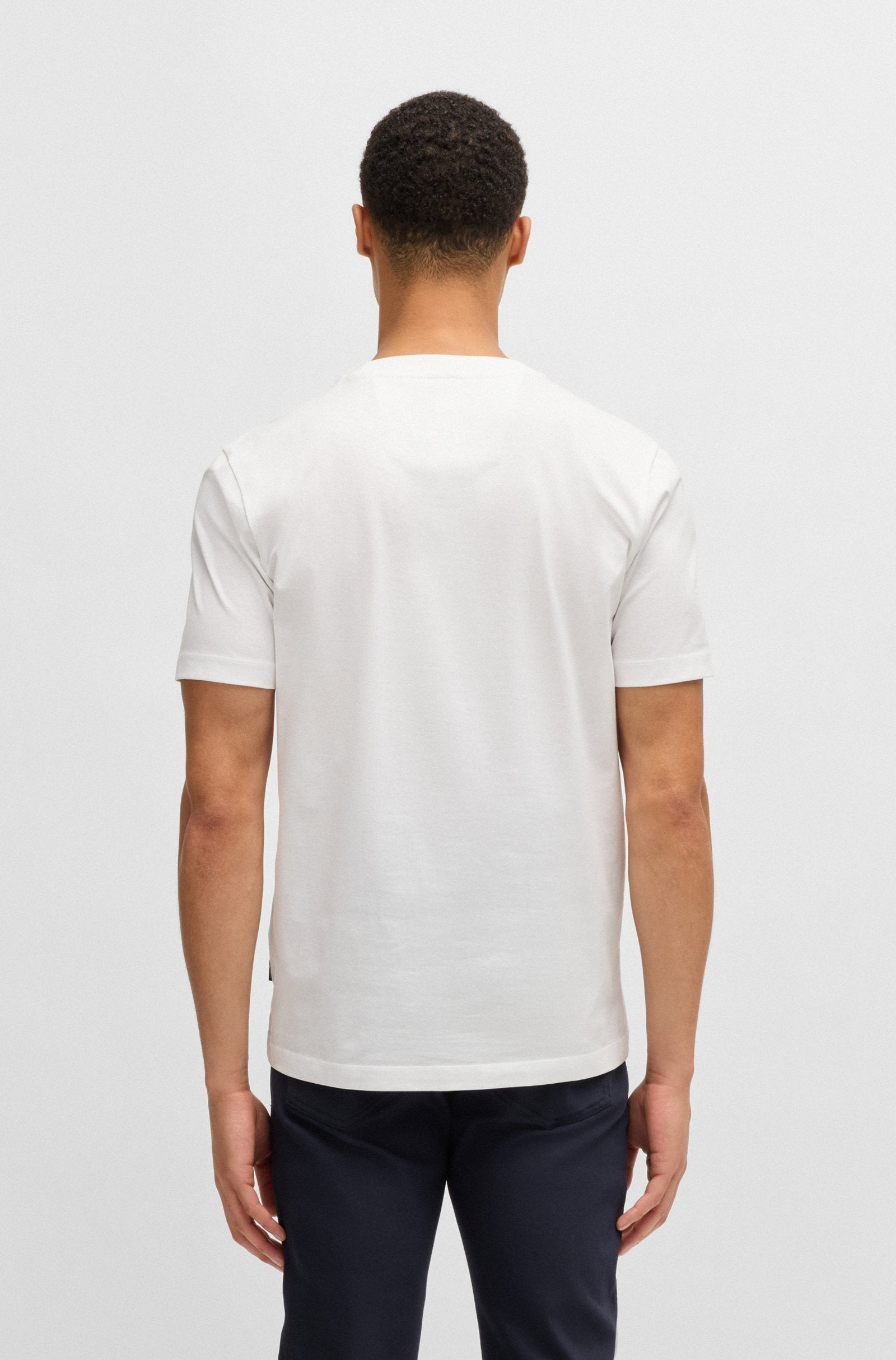 Boss T Shirt C Thompson71ps White Branco_shot5