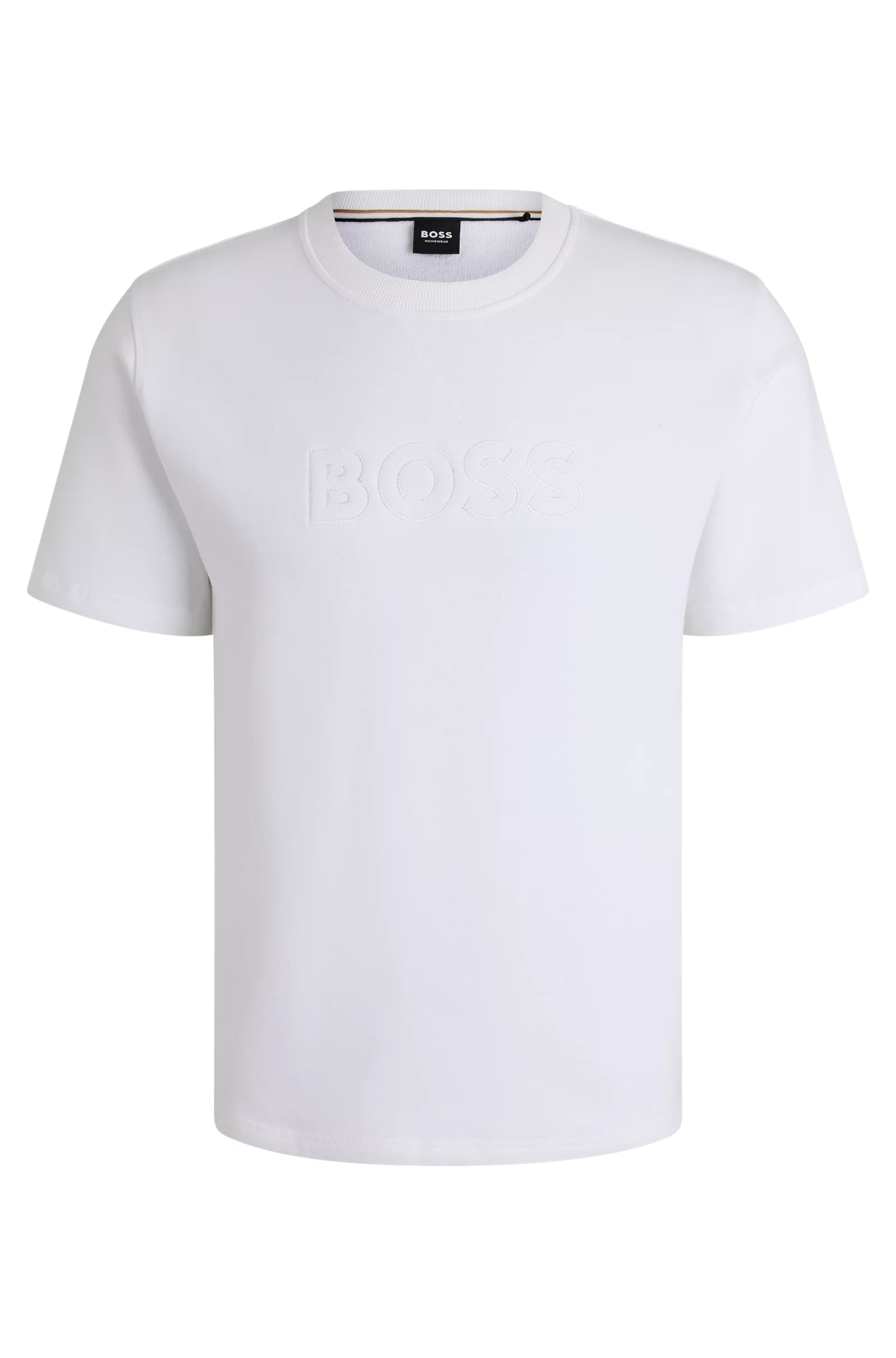 Boss T Shirt David T Shirt White Branco_shot1