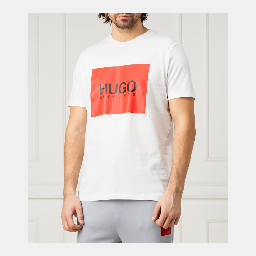 Boss T Shirt Dolive194 White Branco Shot2