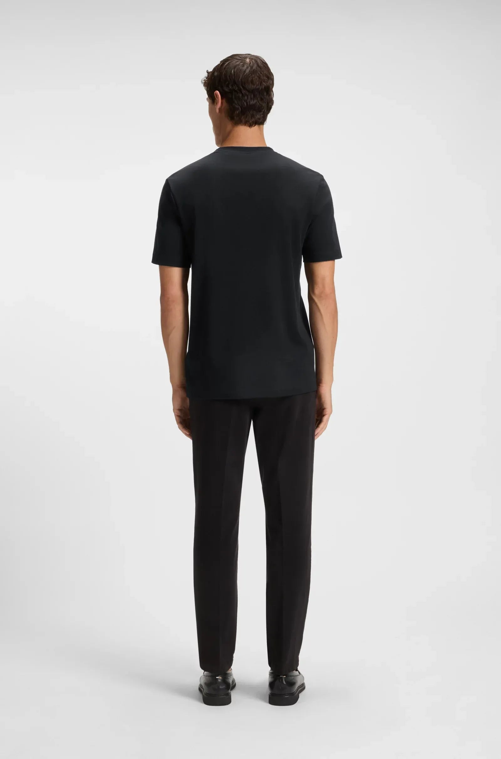 Boss T Shirt H Thompson 656 Black Preto_shot4