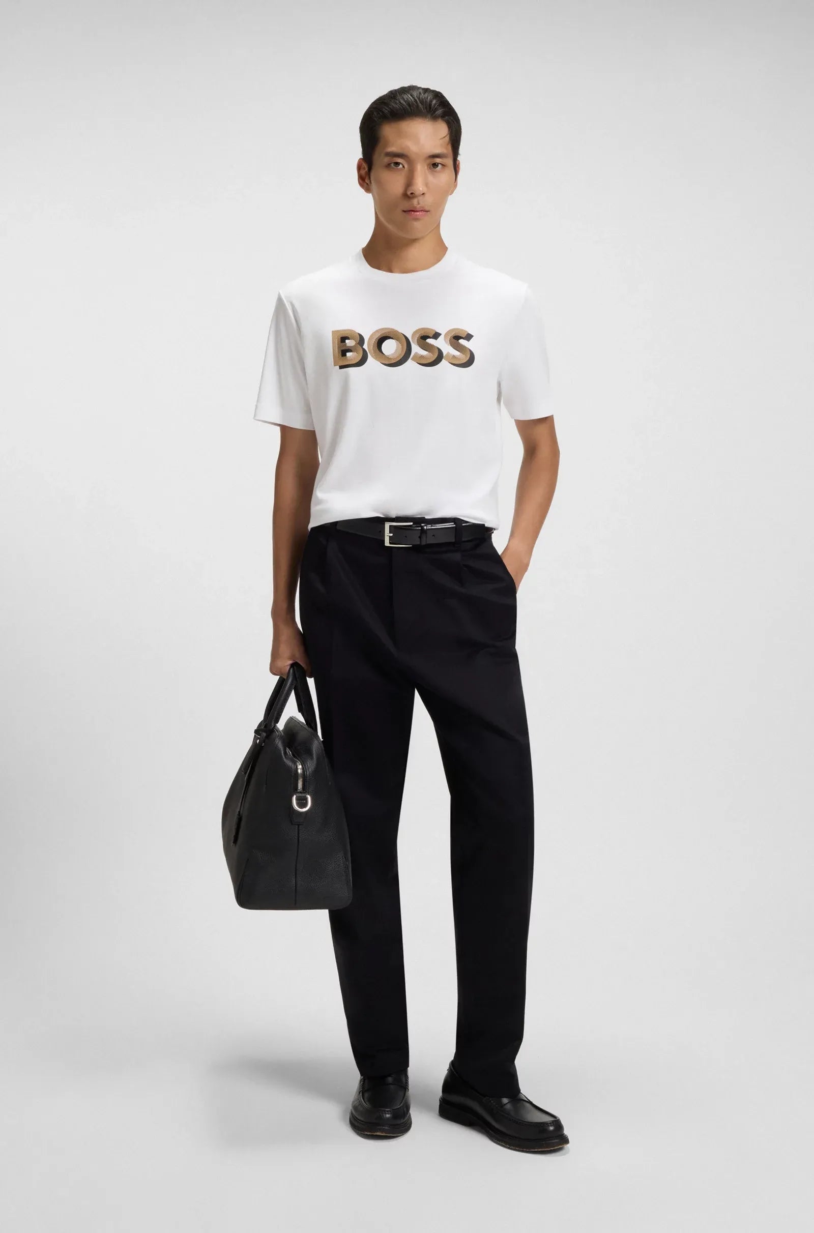 Boss T Shirt H Thompson 656 White Branco_shot3