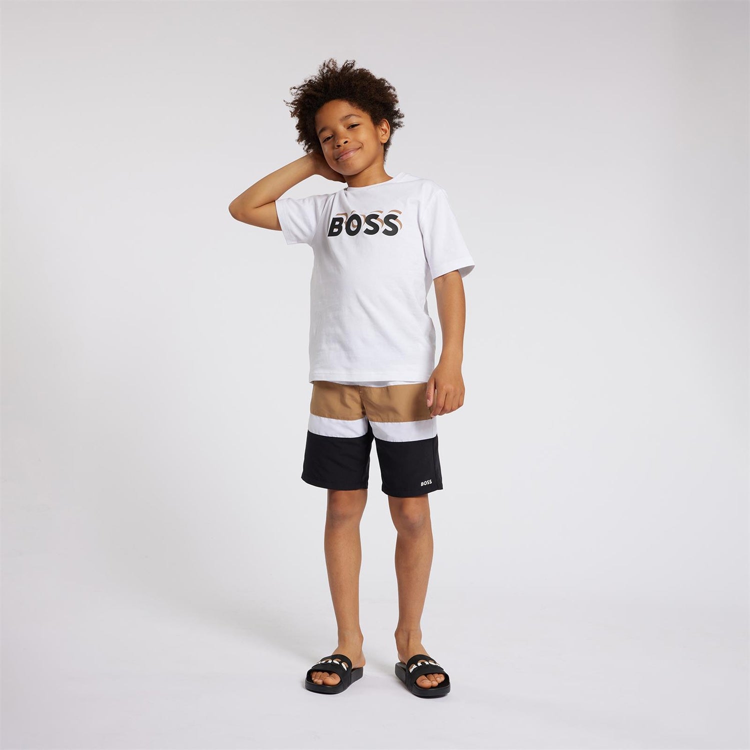 Boss T Shirt J50723 White Branco_shot3