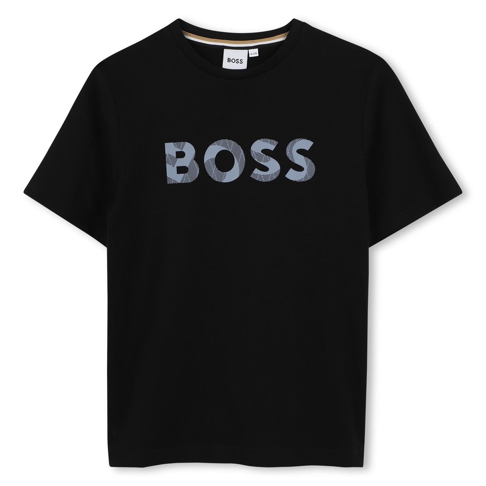 Boss T Shirt J51210 Black Preto_shot1