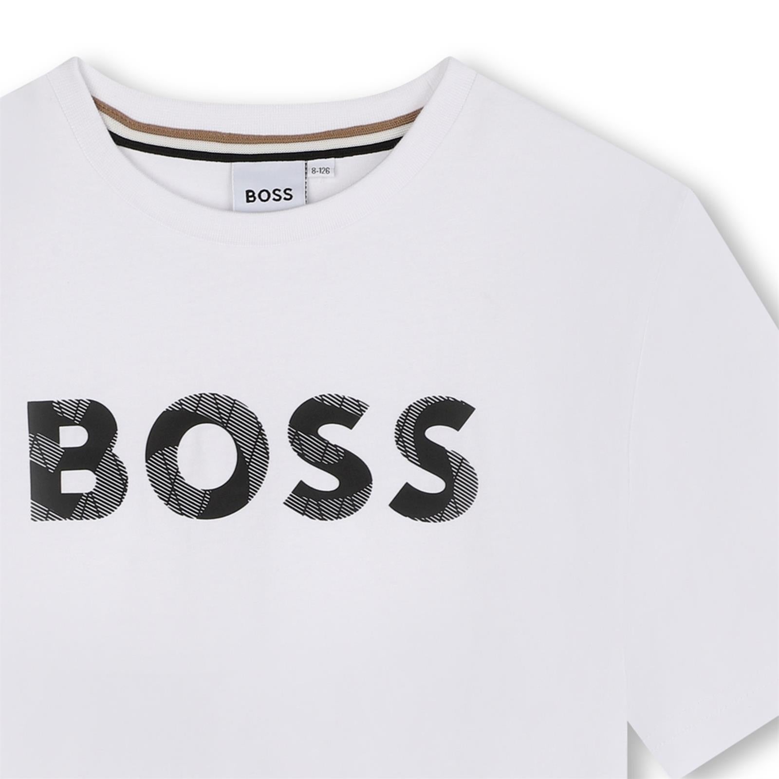 Boss T Shirt J51210 White Branco_shot3
