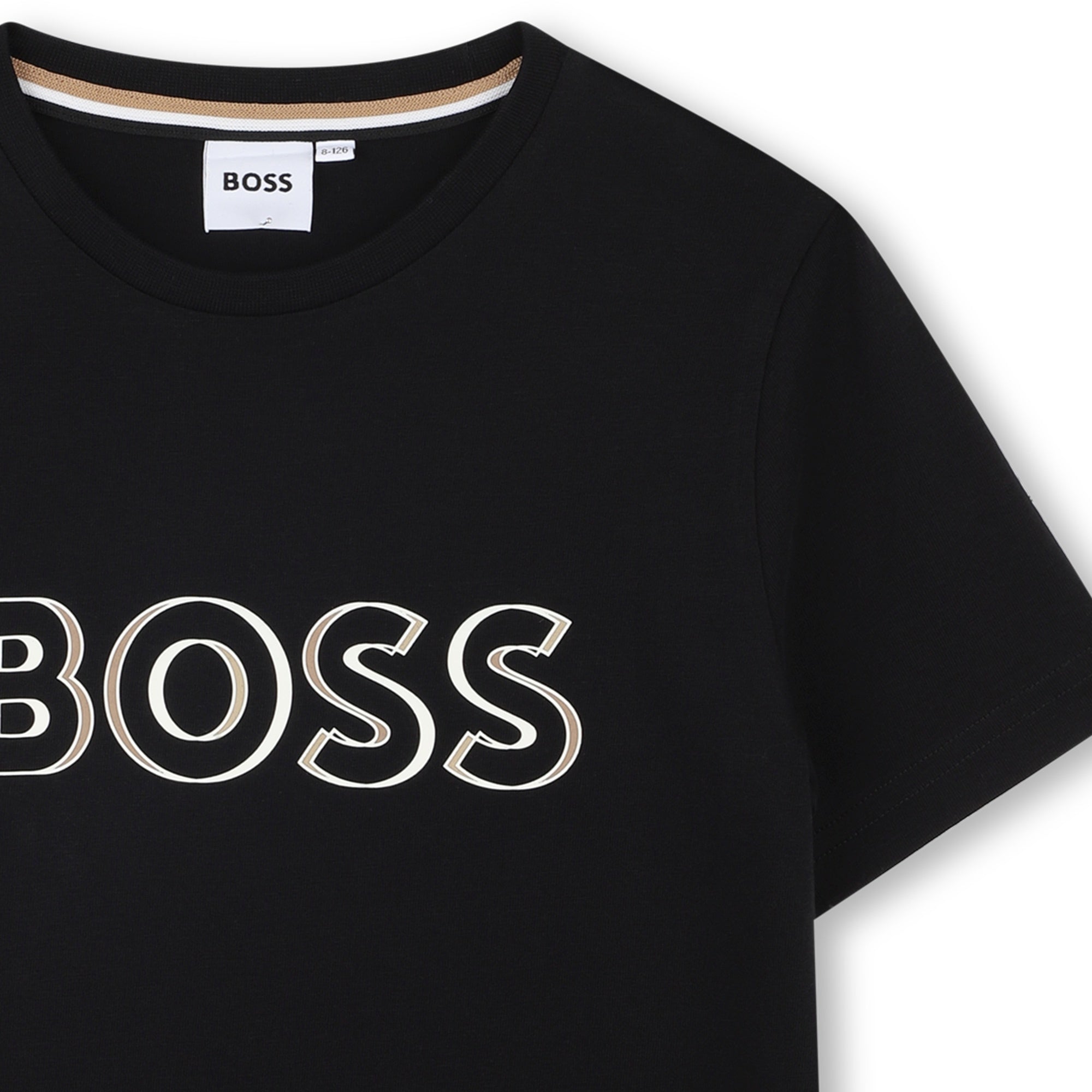 Boss T Shirt J52034 Black Preto_shot3
