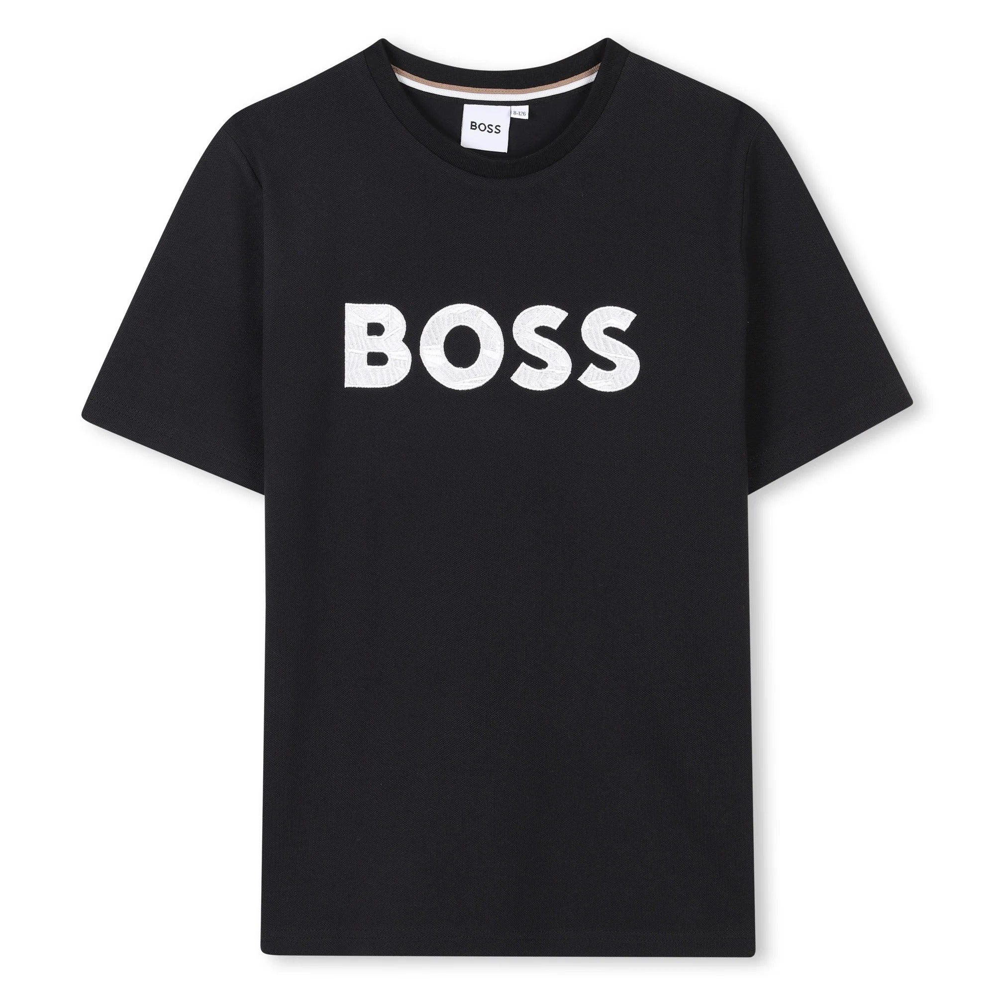 Boss T Shirt J52049 Black Preto_shot2