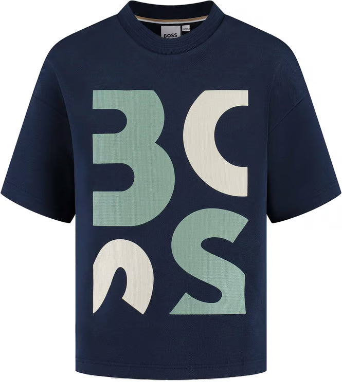 Boss T Shirt J52990 Navy Navy_shot1
