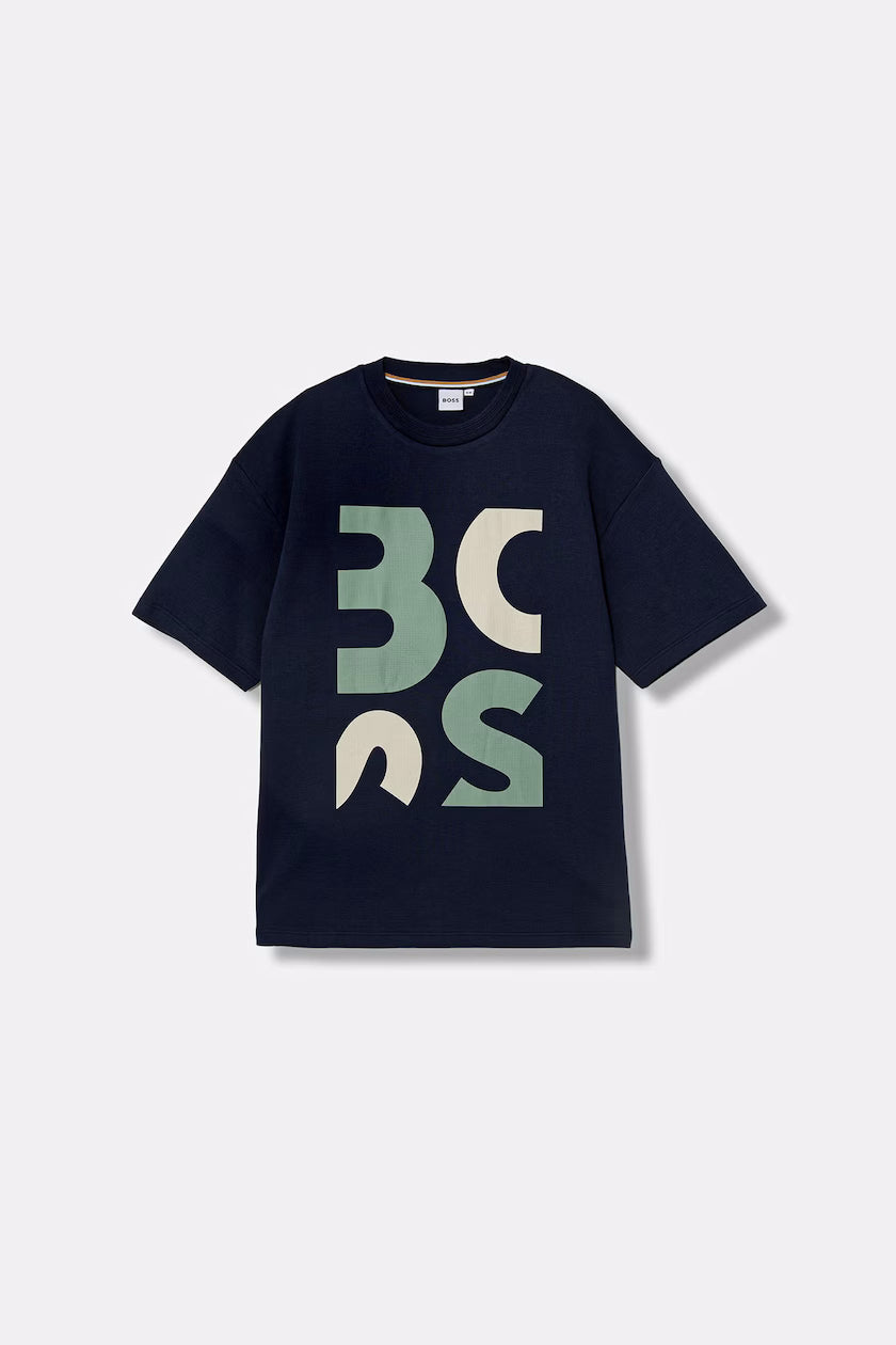 Boss T Shirt J52990 Navy Navy_shot2