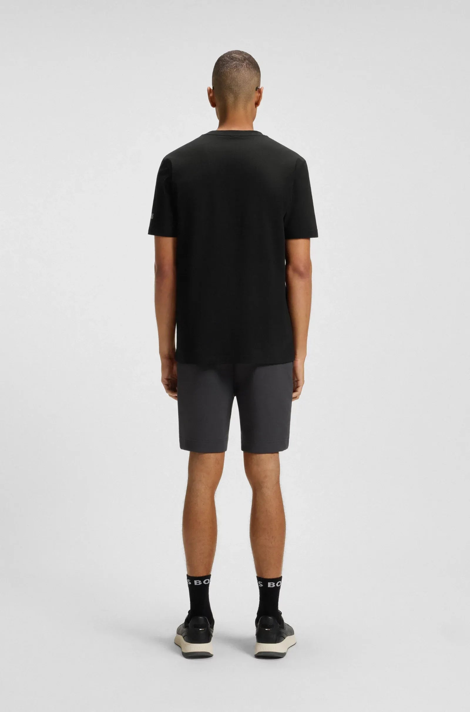 Boss T Shirt T Shirt 2 Black Preto_shot1