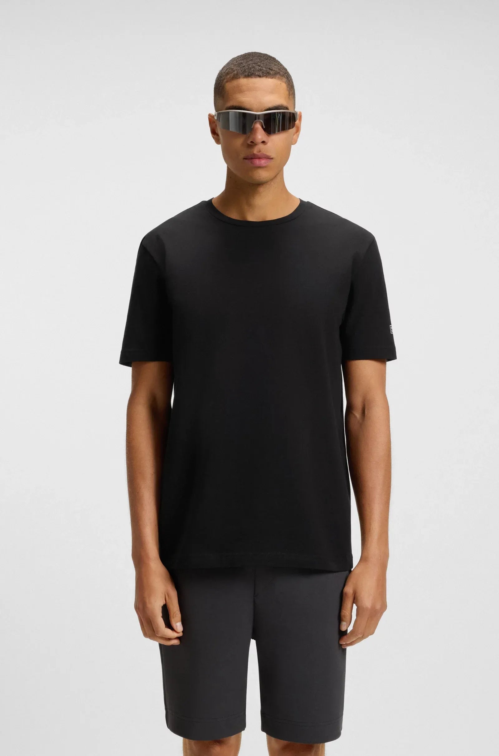 Boss T Shirt T Shirt 2 Black Preto_shot2