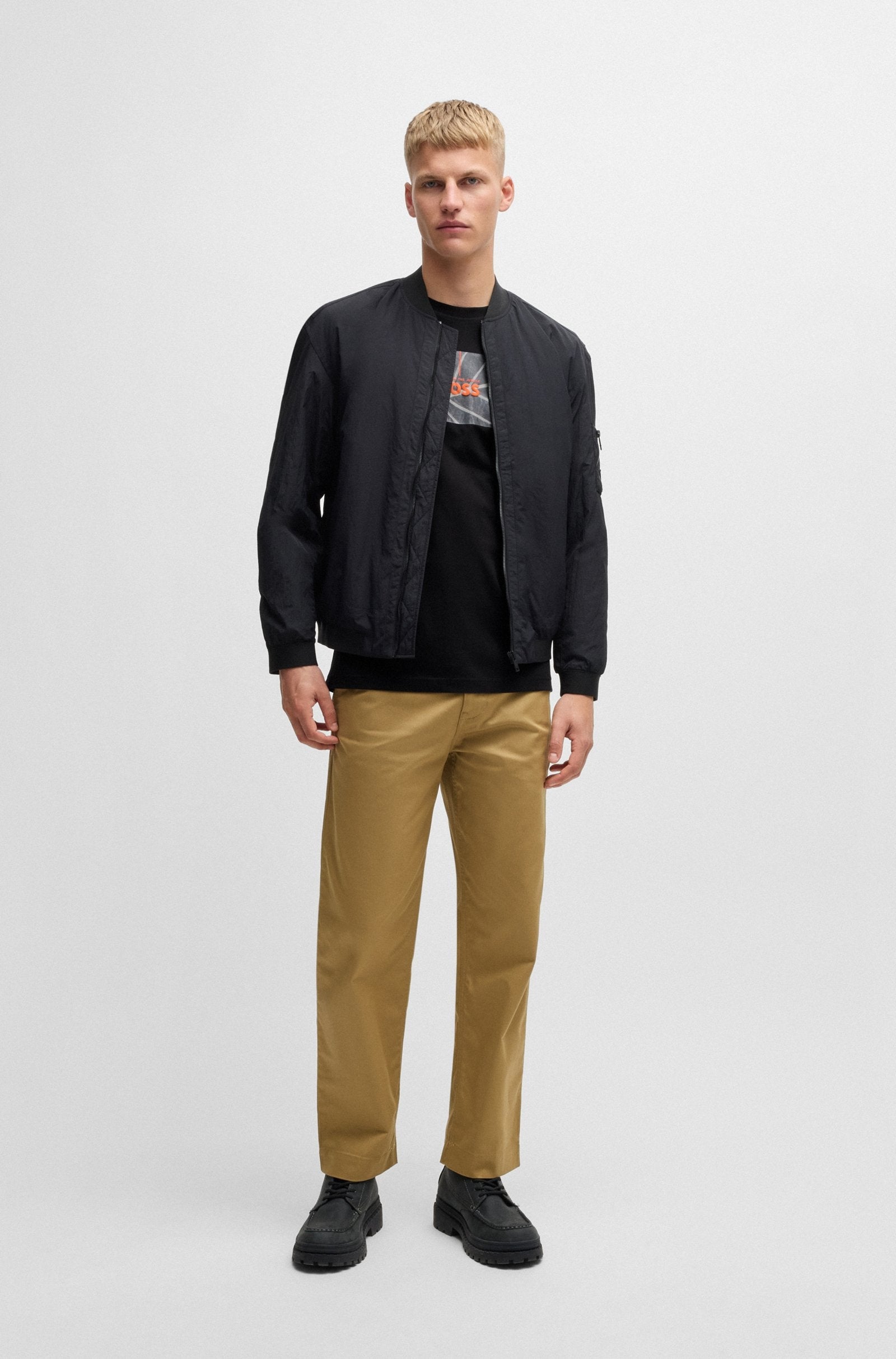 Boss T Shirt Te Injungle Black Preto_shot2
