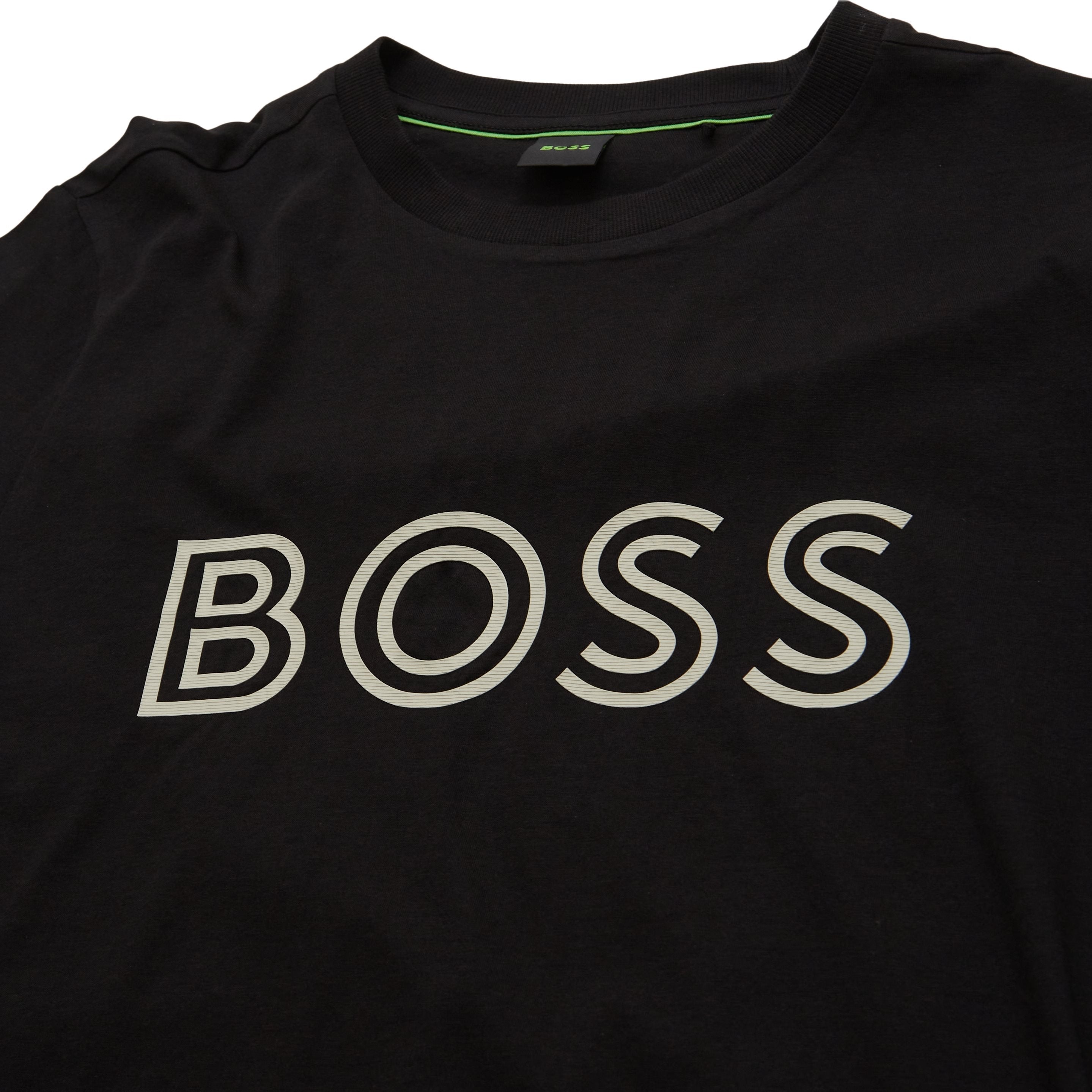 Boss T Shirt Tee 1 50519358 Black Preto_shot3