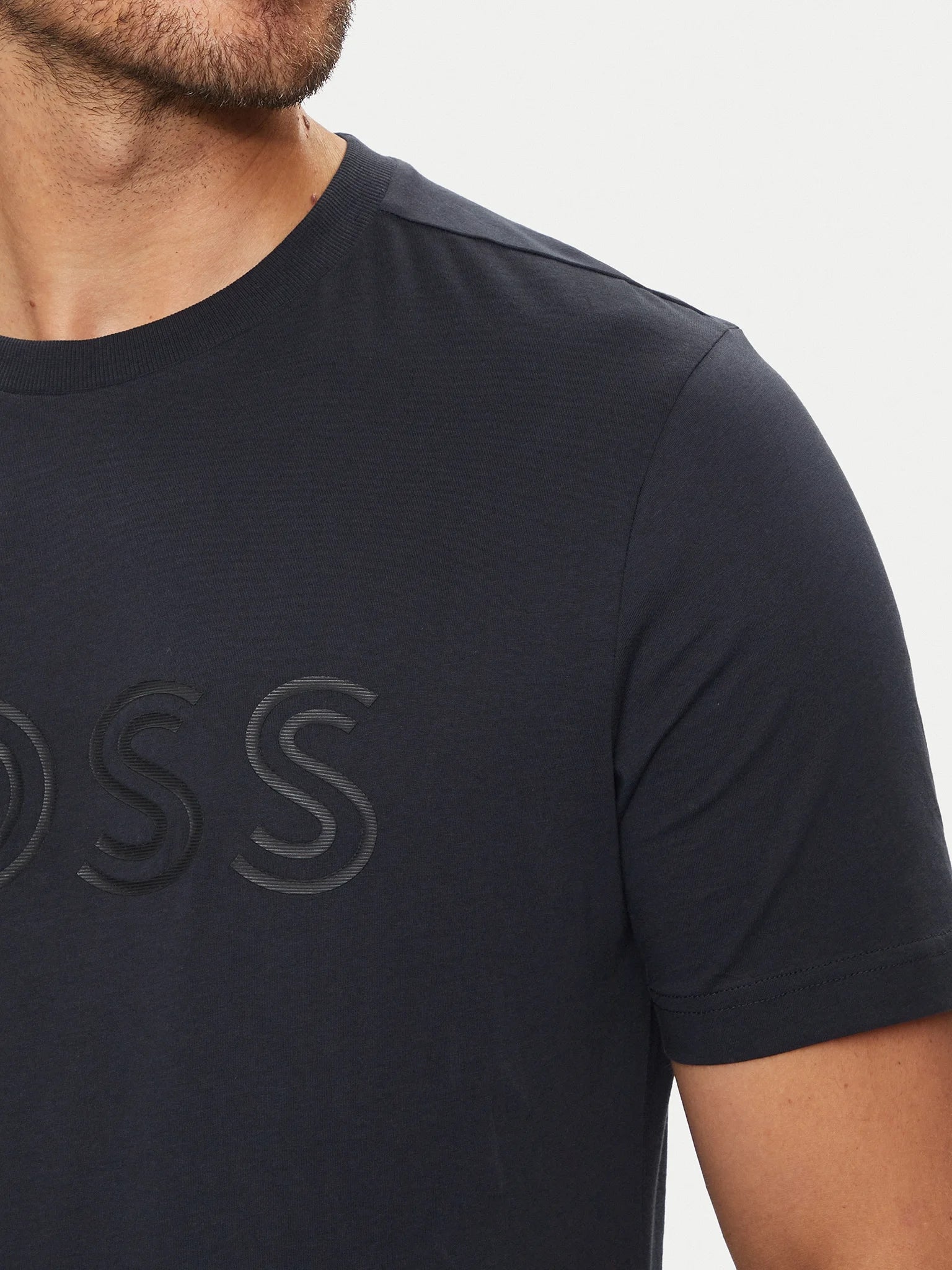 Boss T Shirt Tee 1 50519358 Navy Navy_shot4