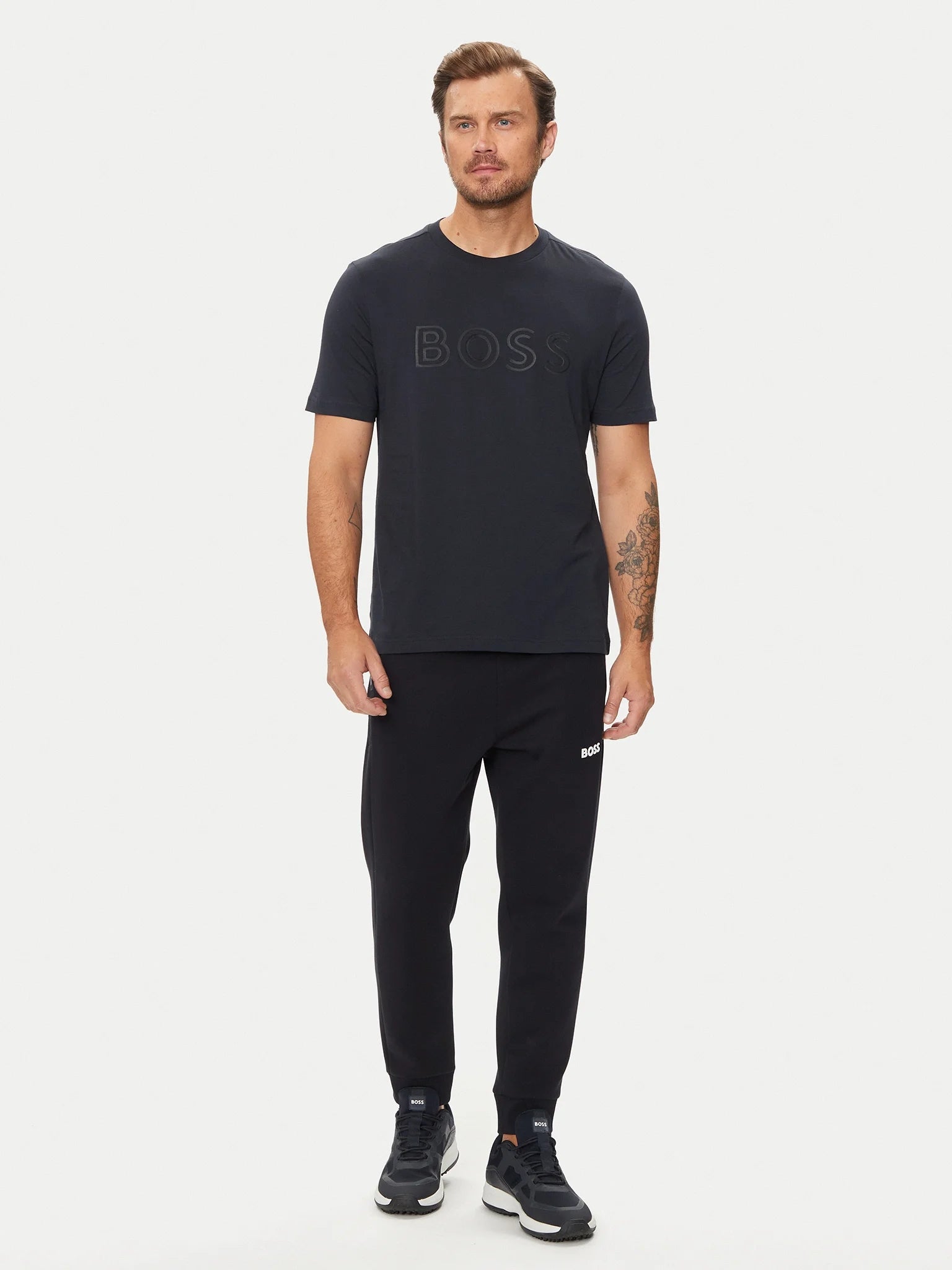 Boss T Shirt Tee 1 50519358 Navy Navy_shot5